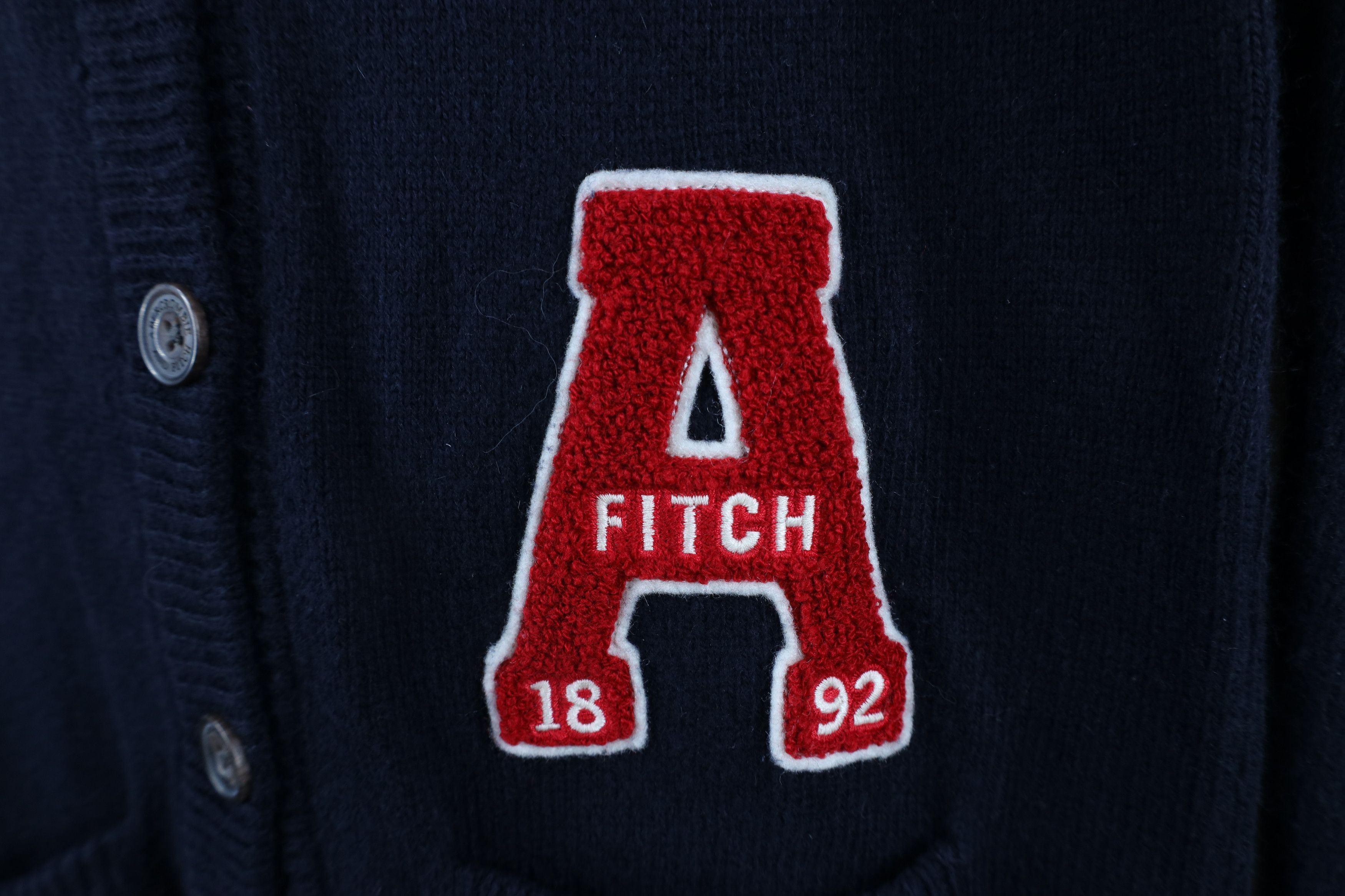 Abercrombie & Fitch × Vintage Vintage Abercrombie & Fitch Letterman Cardigan Sweater Size M / US 6-8 / IT 42-44 - 4 Thumbnail