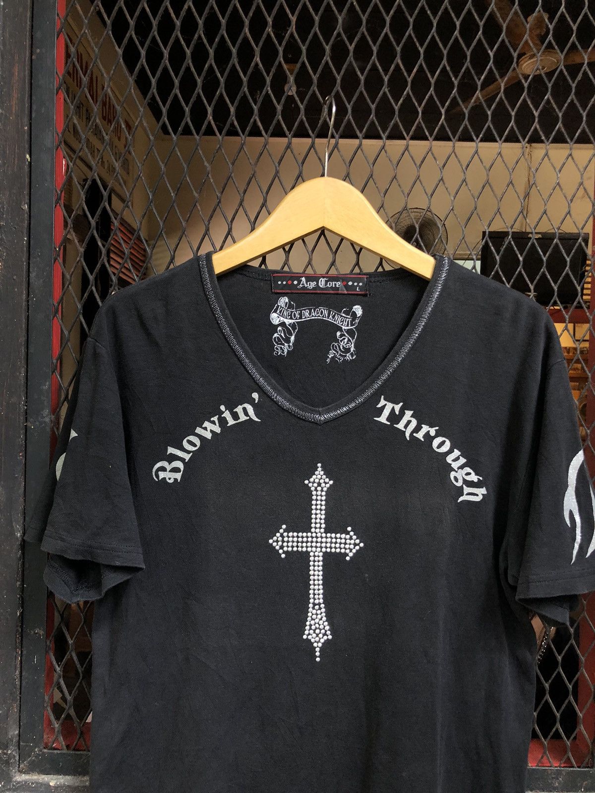 If Six Was Nine × Japanese Brand × Le Grande Bleu (L.G.B.) JAPANESE AGE CORE POEM SHIRT LIKE CHROME HEART Size US L / EU 52-54 / 3 - 2 Thumbnail