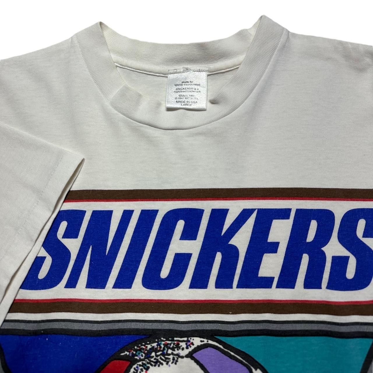 Vintage Vintage Snickers World Cup T-Shirt Size US L / EU 52-54 / 3 - 4 Thumbnail