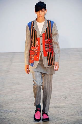 Comme des Garcons Homme Plus CDG Homme Plus - S/S10 Dot Tartan Check Chest Pocket SS Size US M / EU 48-50 / 2 - 2 Thumbnail
