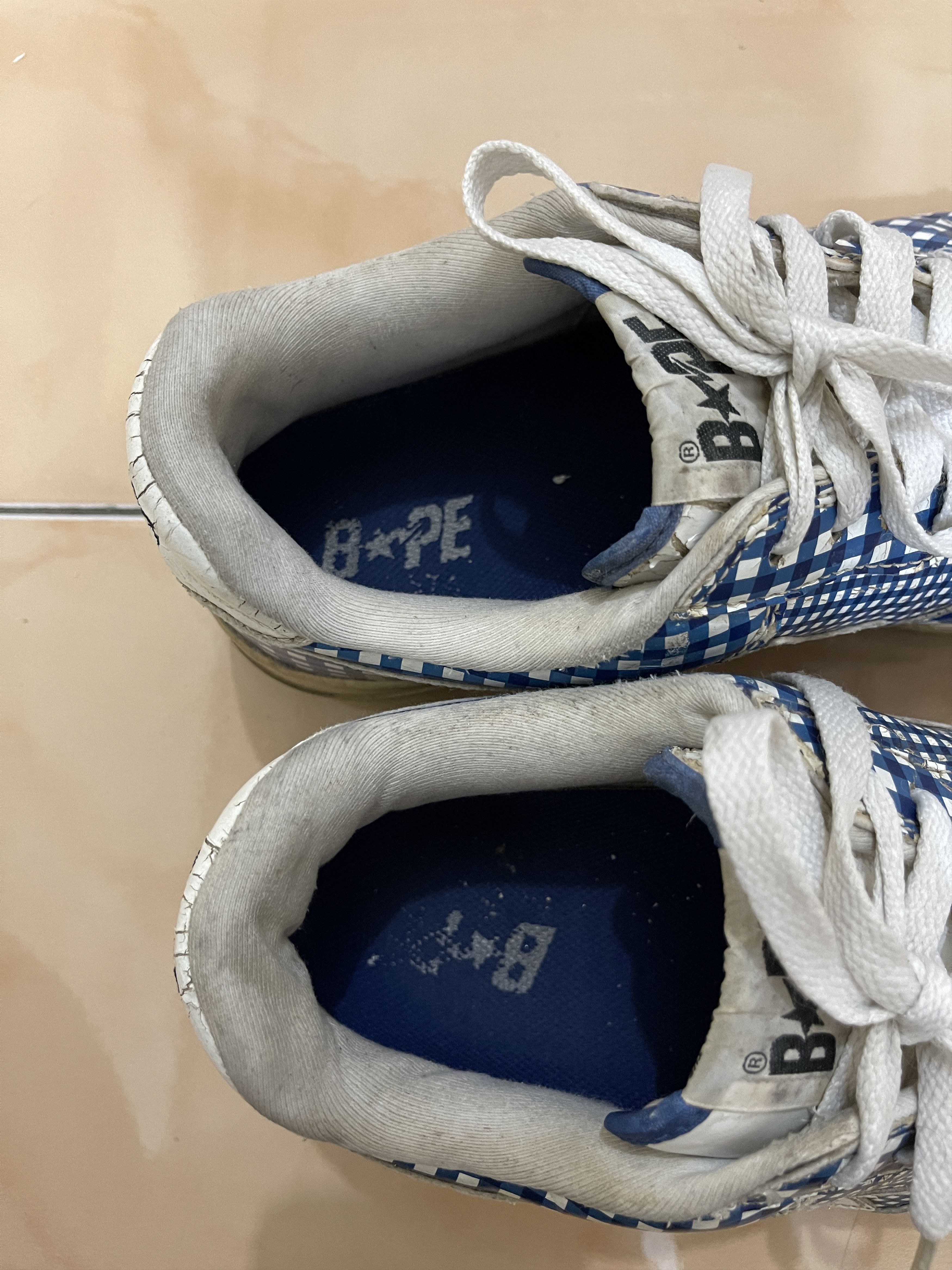 Bape Gingham Check Bapesta Size US 9.5 / EU 42-43 - 4 Thumbnail