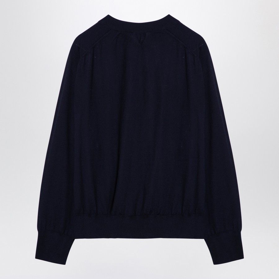 Bottega Veneta o1d2blof0824 Cashmere Cardigan in Navy Blue Size XS / US 0-2 / IT 36-38 - 1 Preview