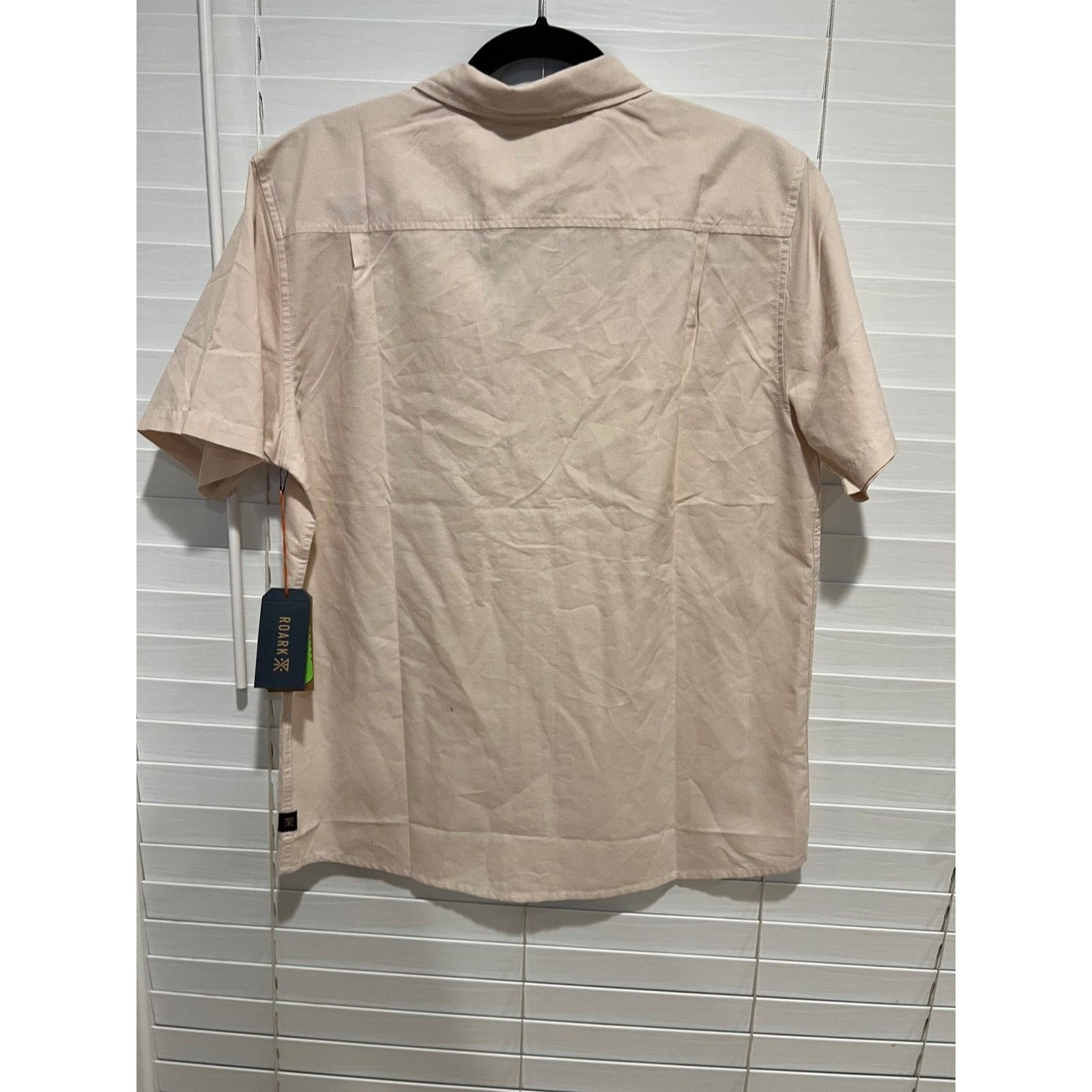 Roark Roark Mens Dusty Lilac Short Sleeve Oxford Button Up Shirt N Size US M / EU 48-50 / 2 - 4 Thumbnail
