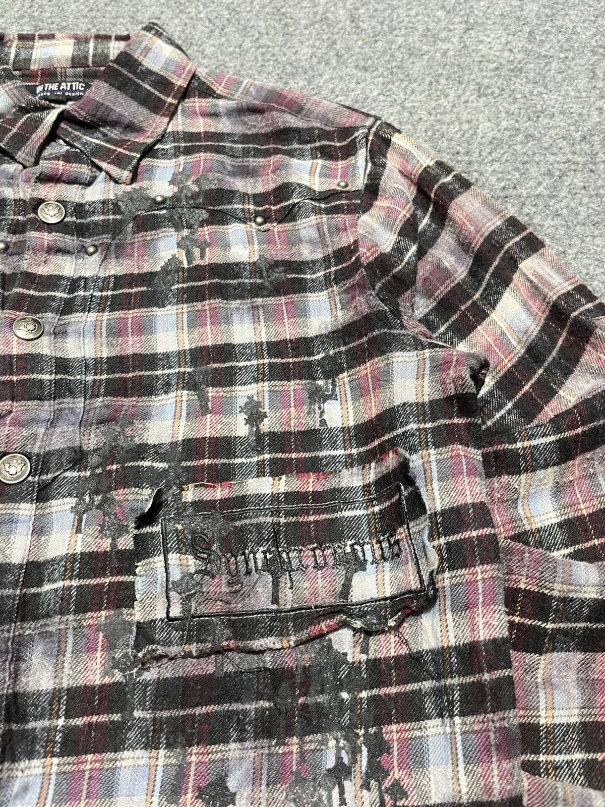 In The Attic ❌SOLDOUT❌❌In The Attic Embroidered Flanel Shirt Size US M / EU 48-50 / 2 - 11 Thumbnail