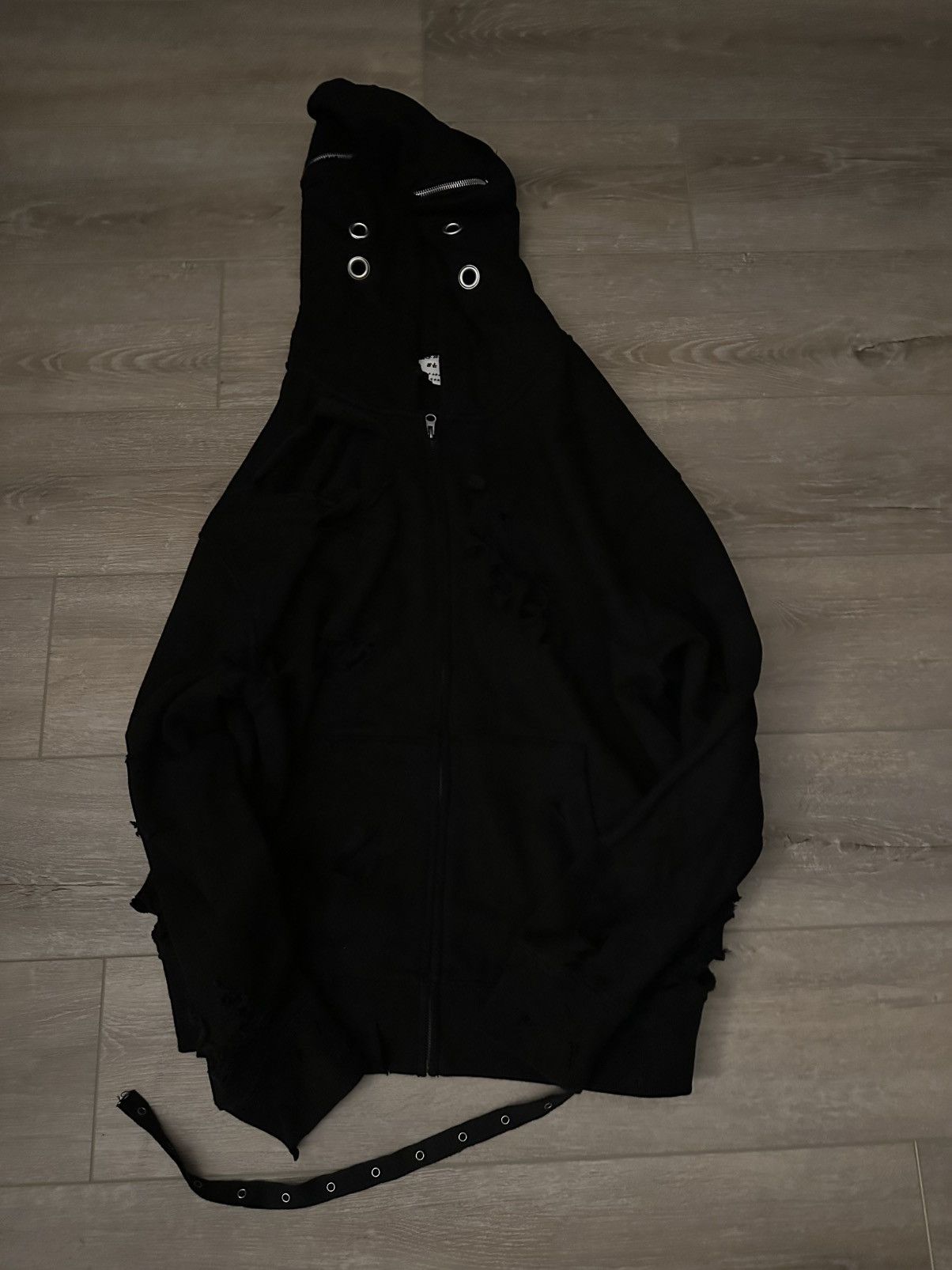 Other Distressed grunge zip up hoodie Size US XL / EU 56 / 4 - 3 Thumbnail