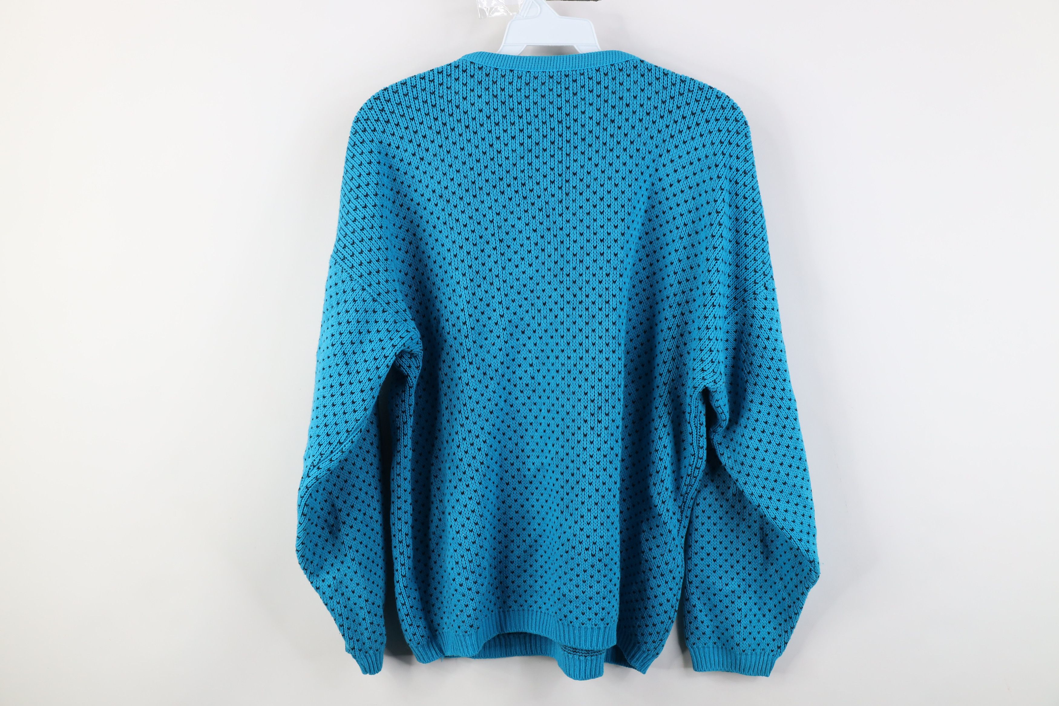 Vintage Vintage 80s 90s Streetwear Fair Isle Knit Sweater Blue Size XL / US 12-14 / IT 48-50 - 9 Thumbnail