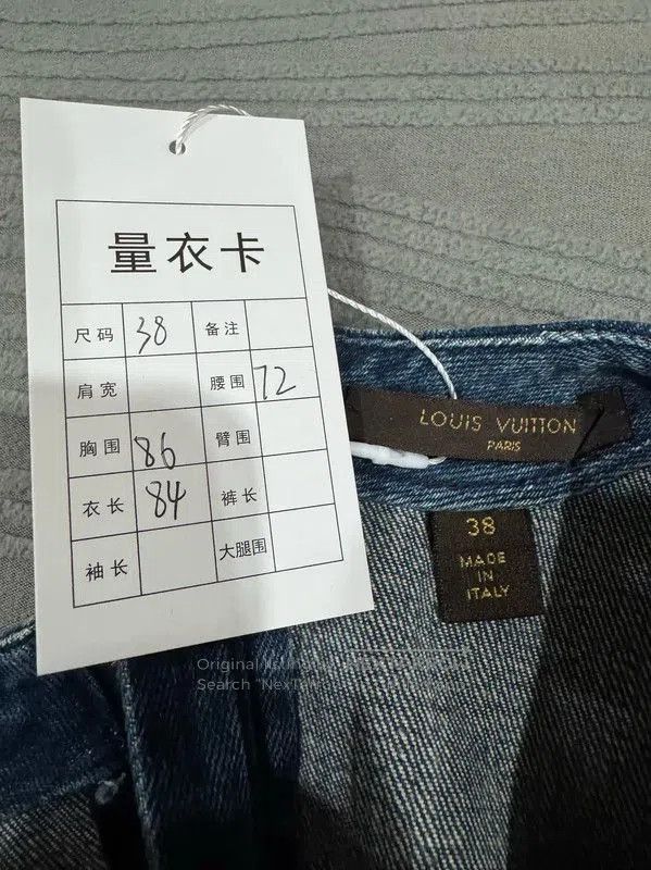Louis Vuitton Louis Vuitton Denim Patchwork Dress Size S 0089. Size S / US 4 / IT 40 - 3 Thumbnail