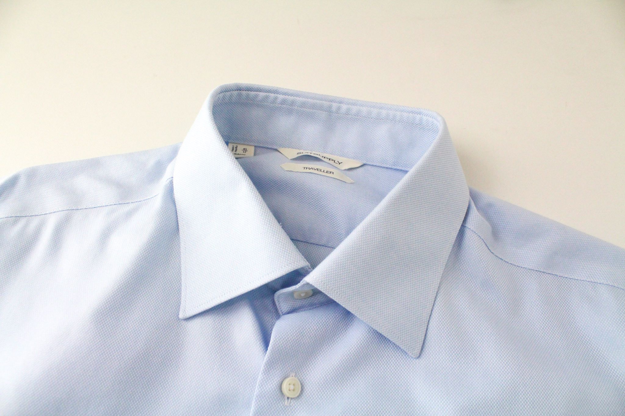 Suitsupply 43/17 Slim Fit Formal Blue Cotton 72764 Size 42R - 3 Thumbnail