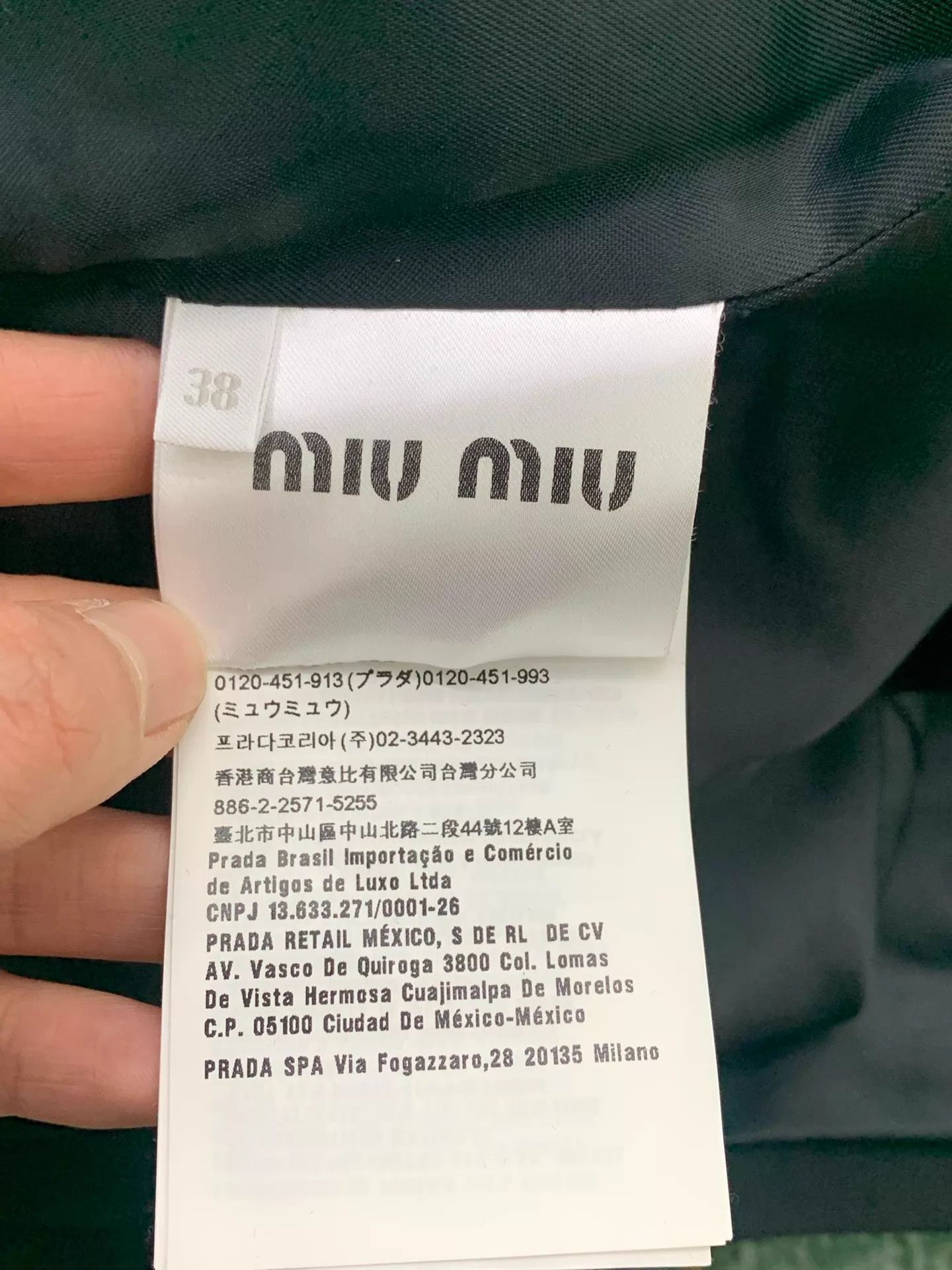 Miu Miu MIU MIU Black Velvet Color Blocked Jacket New Size XS / US 0-2 / IT 36-38 - 5 Thumbnail