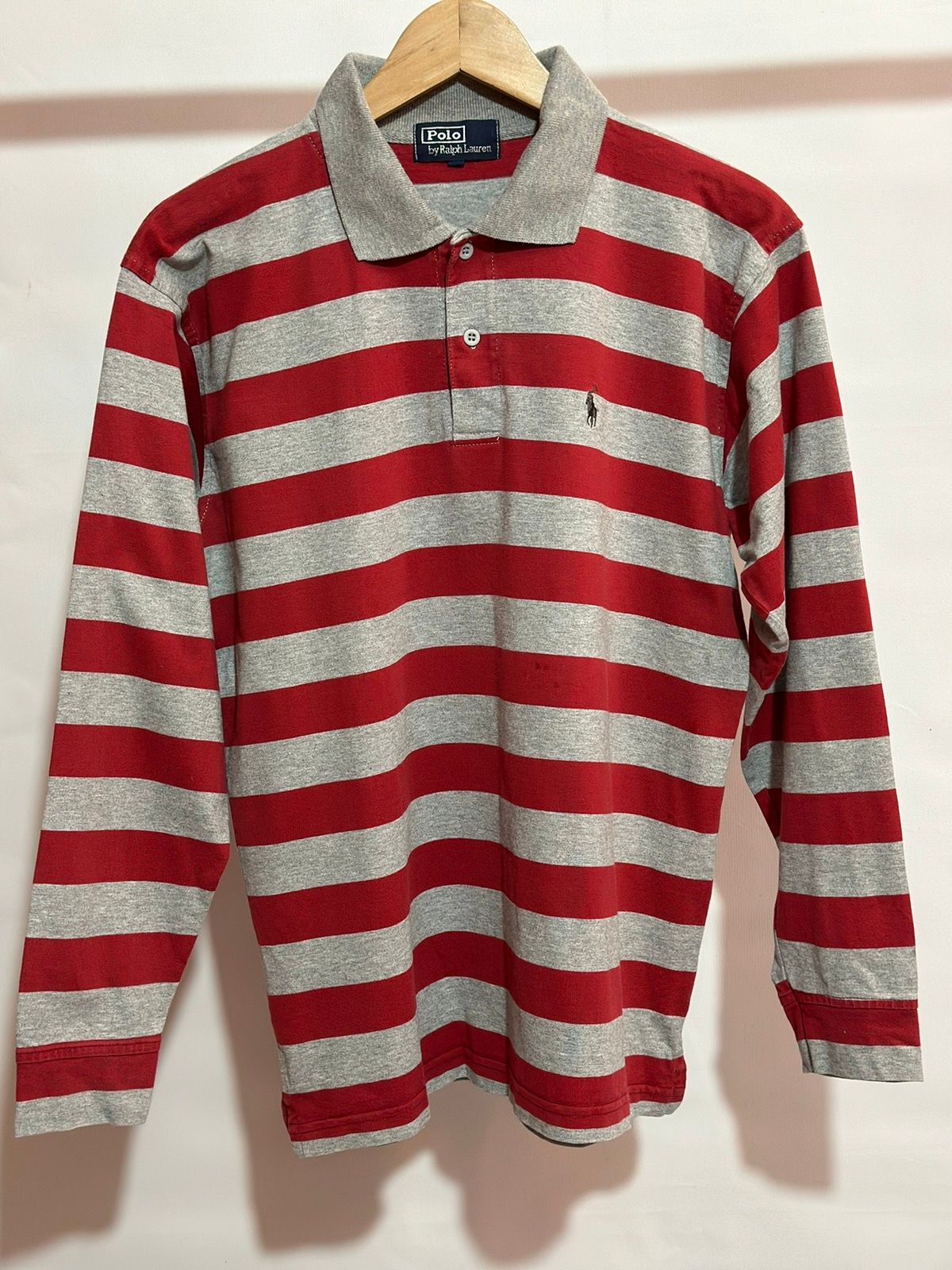 Pre-owned Polo Ralph Lauren X Vintage Polo Ralph Laurent Striped Rugby Shirt In Multicolor