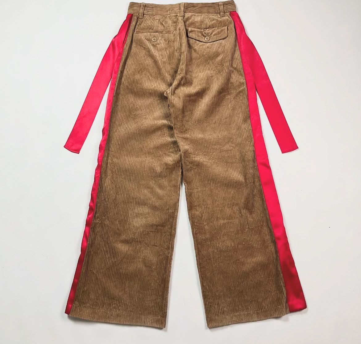 Undercover 2000s Undercover Corduroy Pleated Ribbon Bondage Pants Size US 28 / EU 44 - 2 Thumbnail