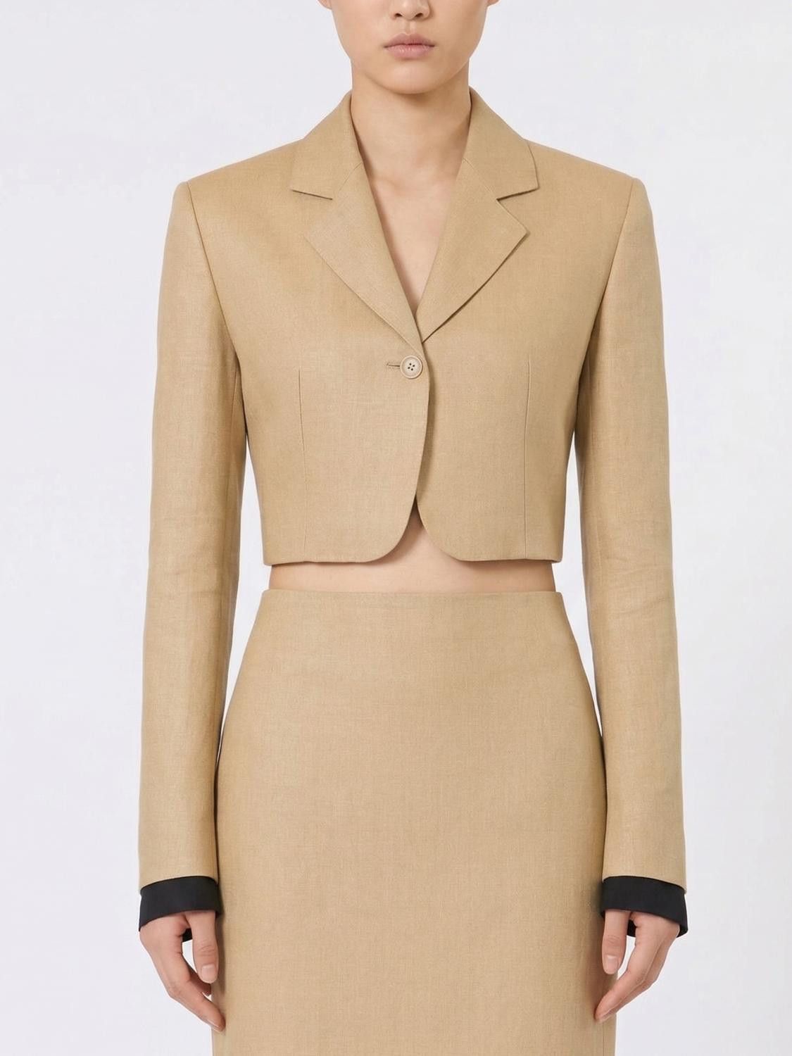 Max Mara Max Mara Jacket Woman Camel Size S / US 4 / IT 40 - 1 Thumbnail