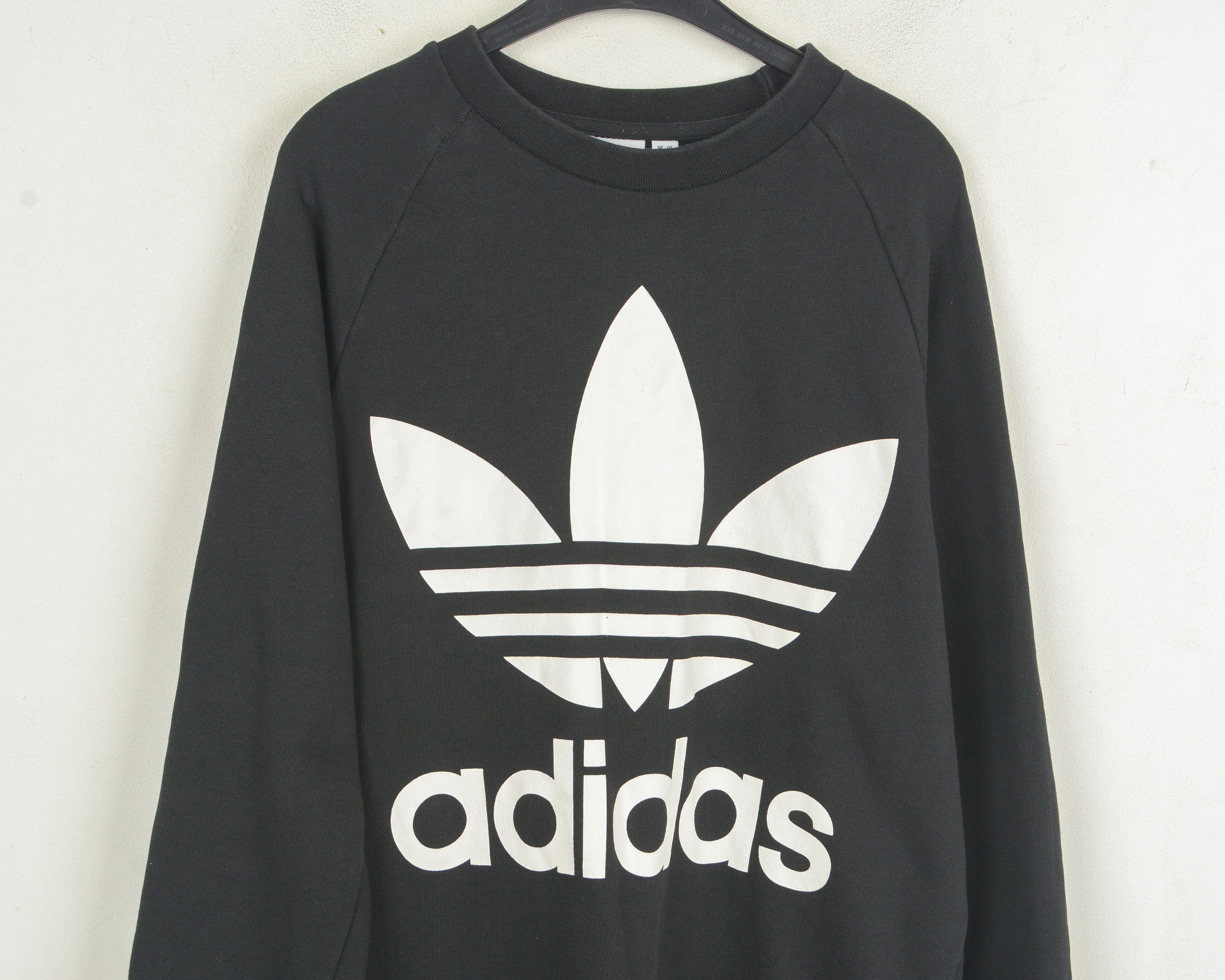 Adidas Womens M Jumper Pullover Sweatshirt DE 38 Black UK 12 Size M / US 6-8 / IT 42-44 - 2 Thumbnail