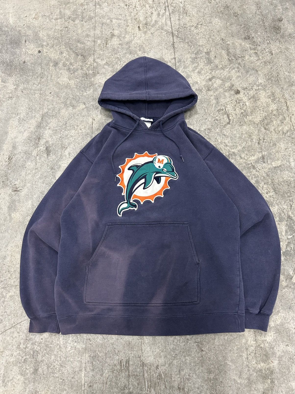 Vintage Vintage Miami dolphins hoodie fade Size US M / EU 48-50 / 2 - 1 Thumbnail
