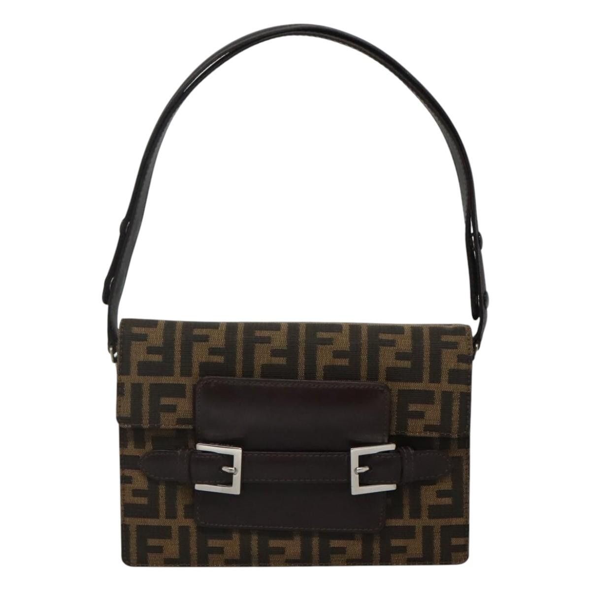Fendi Brown Canvas Shoulder Bag (Pre-Owned) Size ONE SIZE - 1 Thumbnail