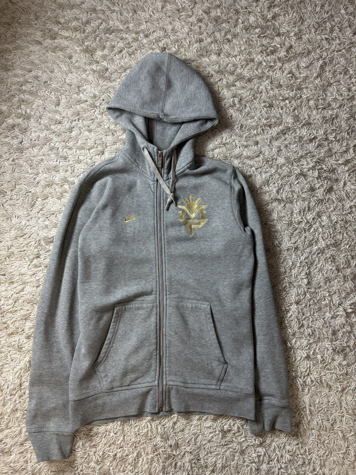 Nike × Vintage Vintage Streetwear Zip Hoodie Nike Boxi Logo Size US S / EU 44-46 / 1 - 1 Thumbnail