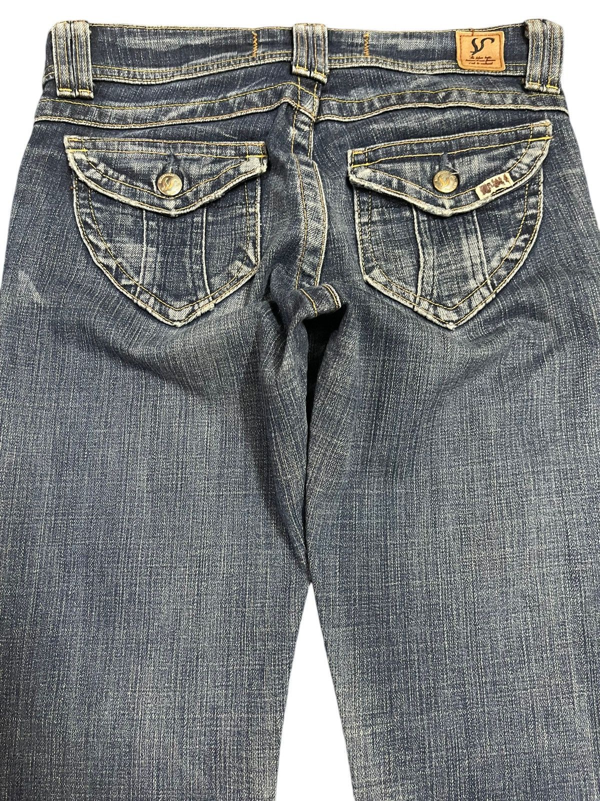 Hysteric Glamour Vintage Japanese Brand Blue Faded Wash Style Bootcut Jeans Size 28" / US 6 / IT 42 - 5 Thumbnail