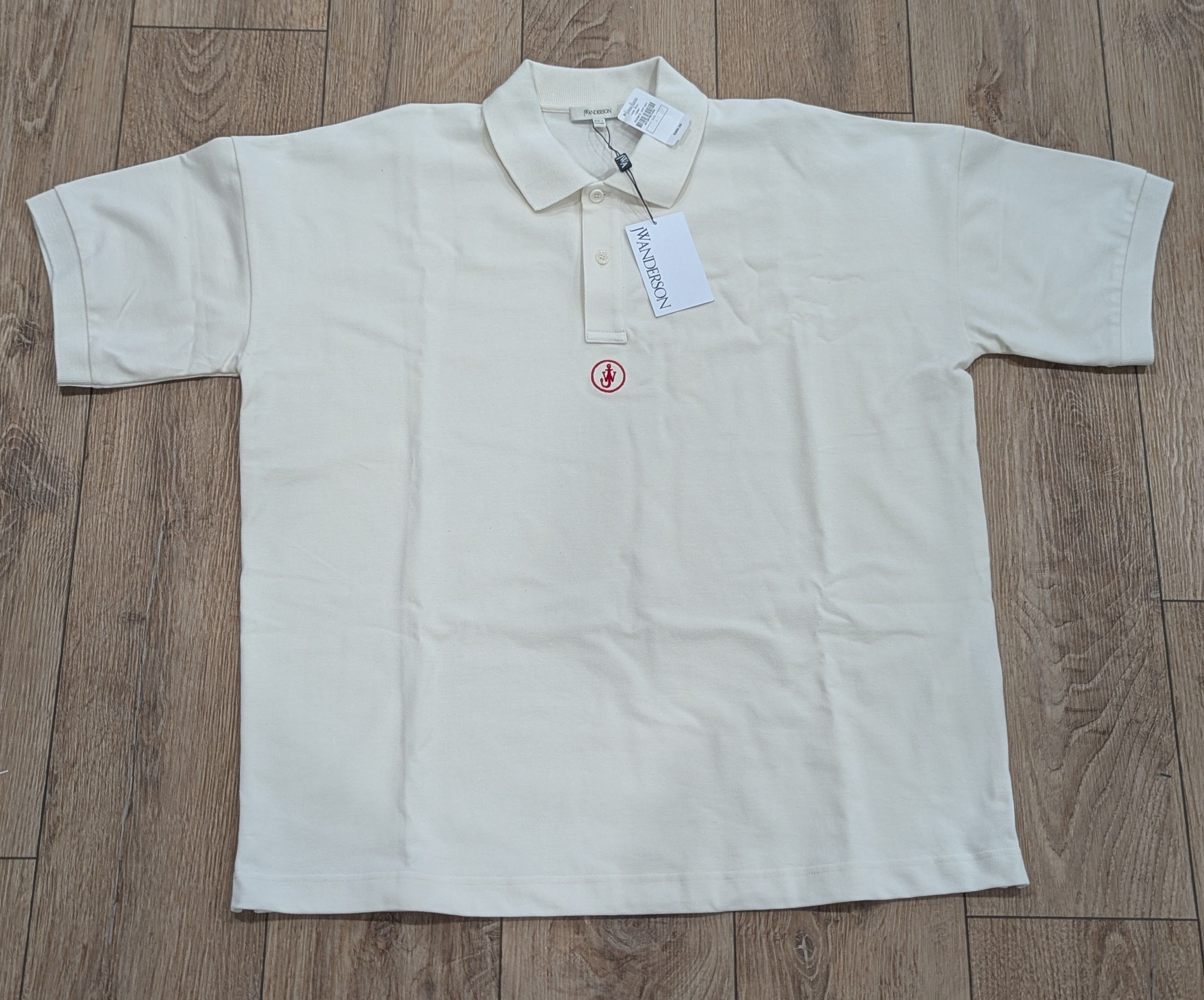 JW Anderson JW Anderson Anchor Logo Polo Shirt Off-White Large Size US L / EU 52-54 / 3 - 1 Thumbnail