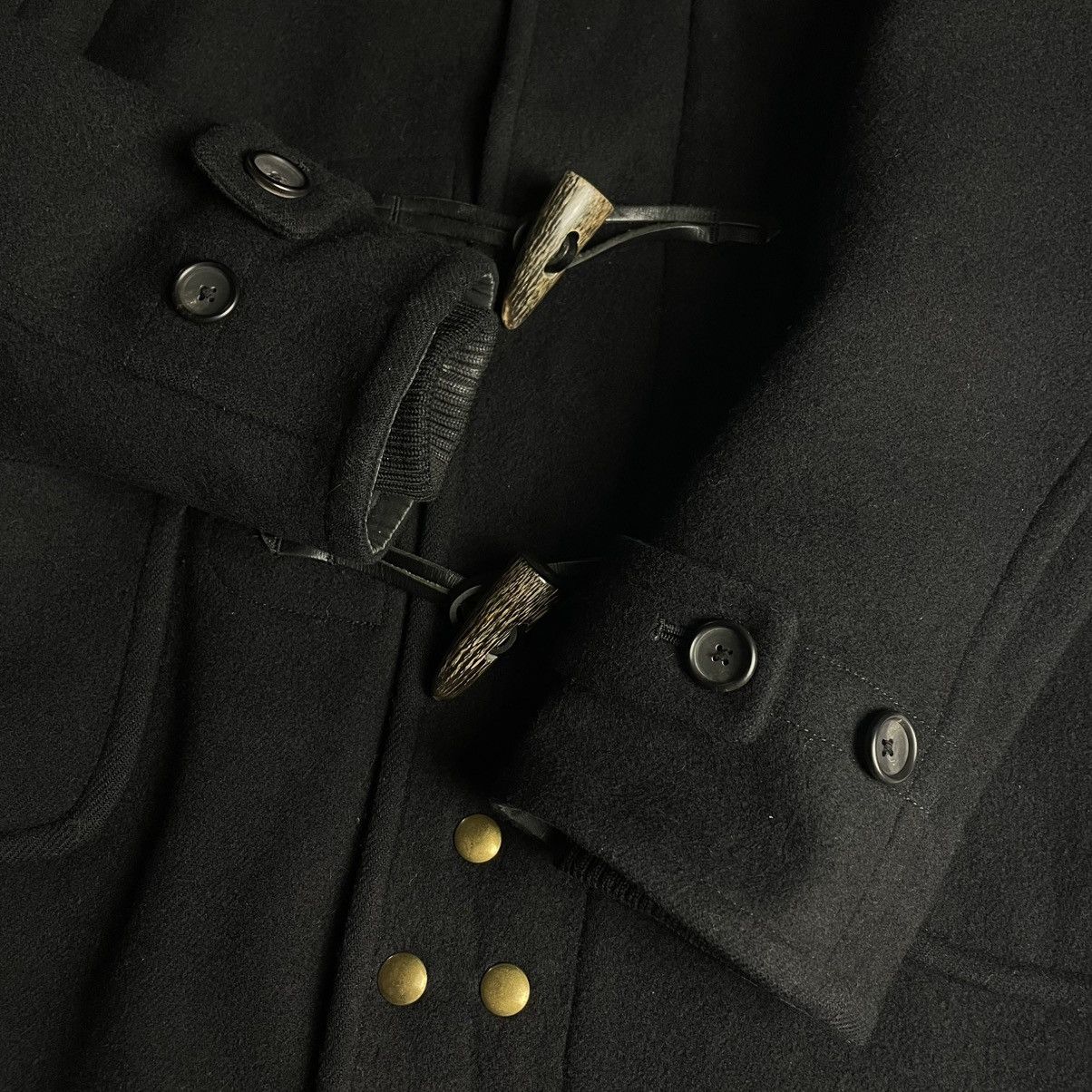 Japanese Brand × MasterPiece × SCYE 🇯🇵 MASTERPIECE x SCYE HOODED WOOL DUFFLE COAT Size US M / EU 48-50 / 2 - 18 Thumbnail