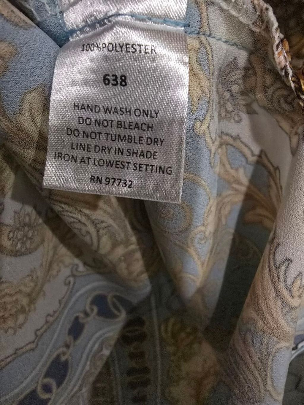 Other Women's LIOR paris Blue Gold Baroque Print Blouse M Size M / US 6-8 / IT 42-44 - 5 Thumbnail