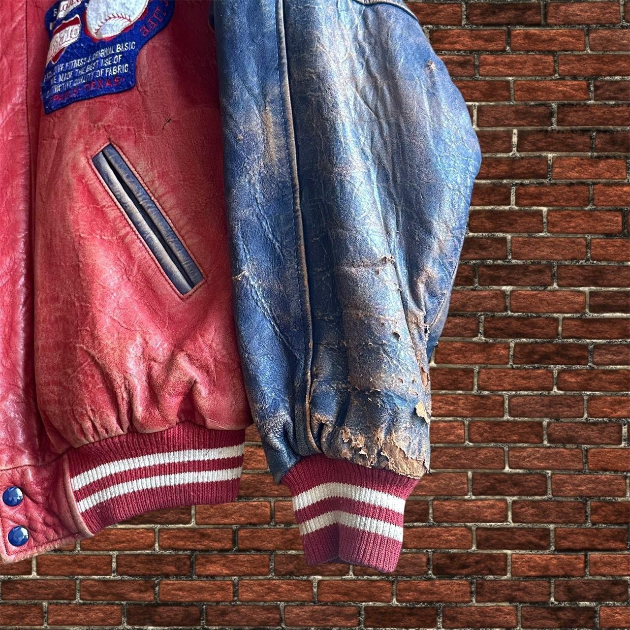 Vintage Vintage major buffalo league genuine leather jacket Size US M / EU 48-50 / 2 - 3 Thumbnail