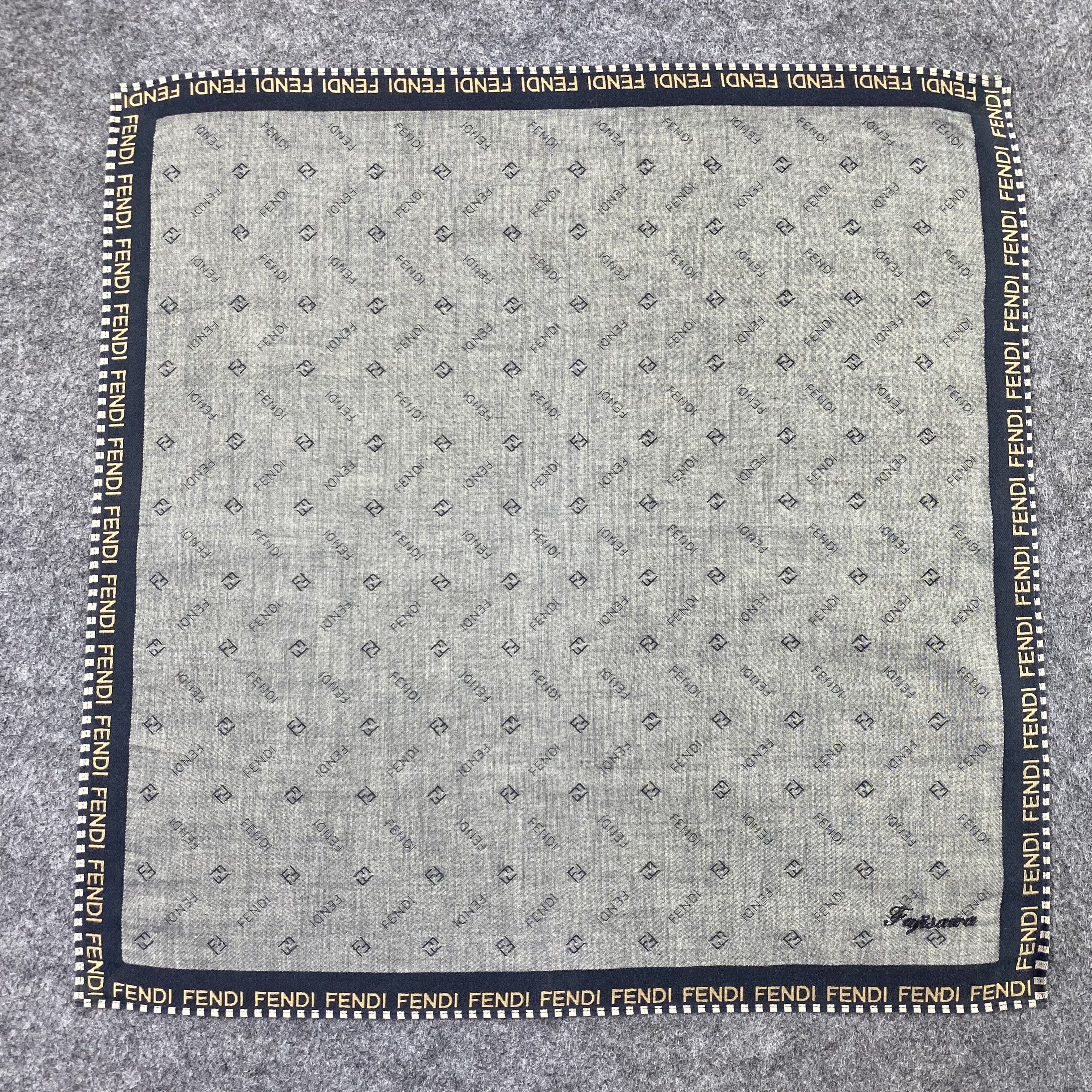Fendi Fendi Handkerchief Neckerchief Bandana-B1802 Size ONE SIZE - 3 Thumbnail