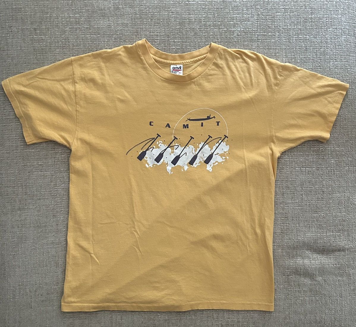 Anvil × Vintage Vintage Anvil Nature T-Shirt Single Stitch Made in USA Size US XL / EU 56 / 4 - 1 Thumbnail