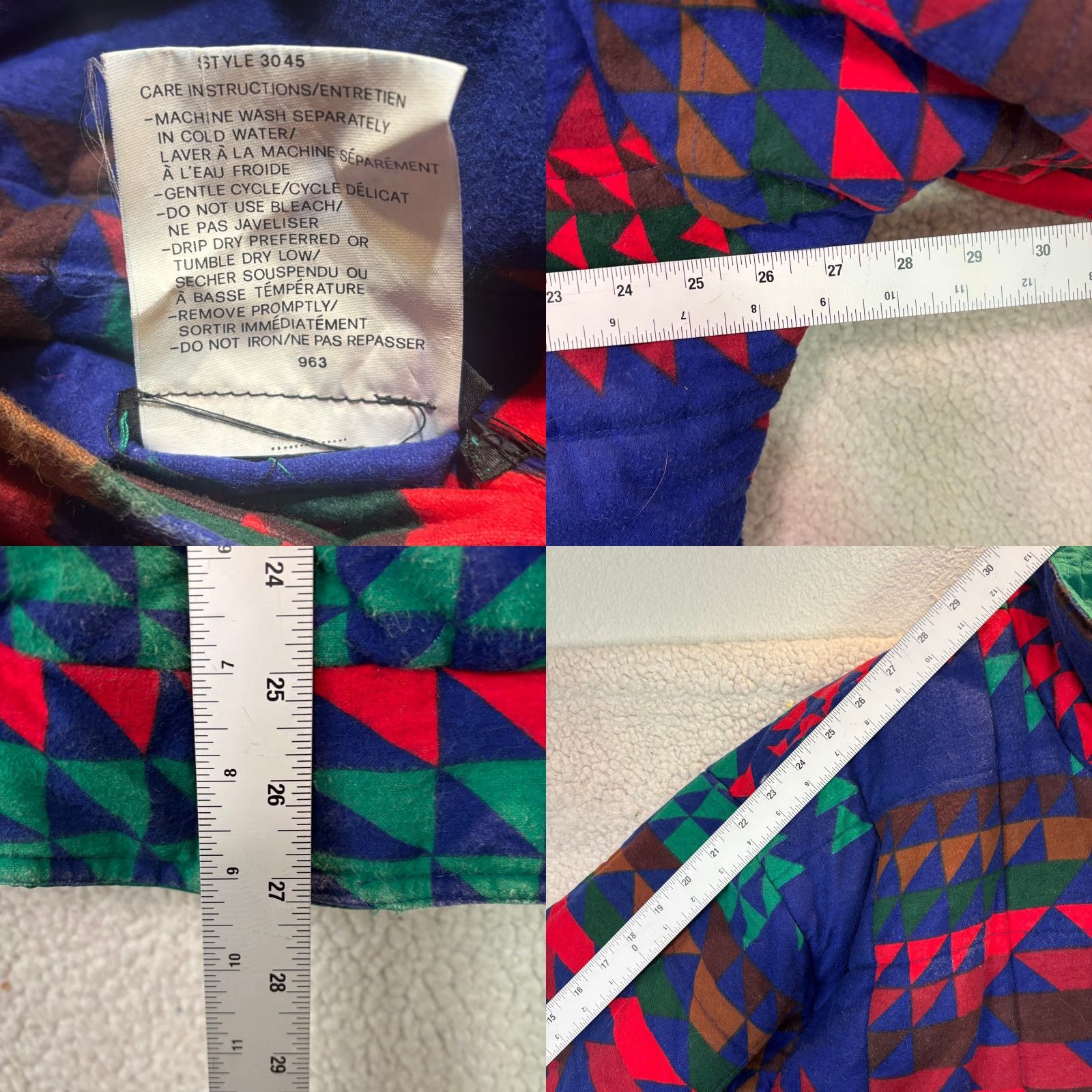 Vintage VINTAGE Andy Johns Jacket Mens M Blue Green Reversible Southwestern Puffer Jacket Size US M / EU 48-50 / 2 - 8 Thumbnail