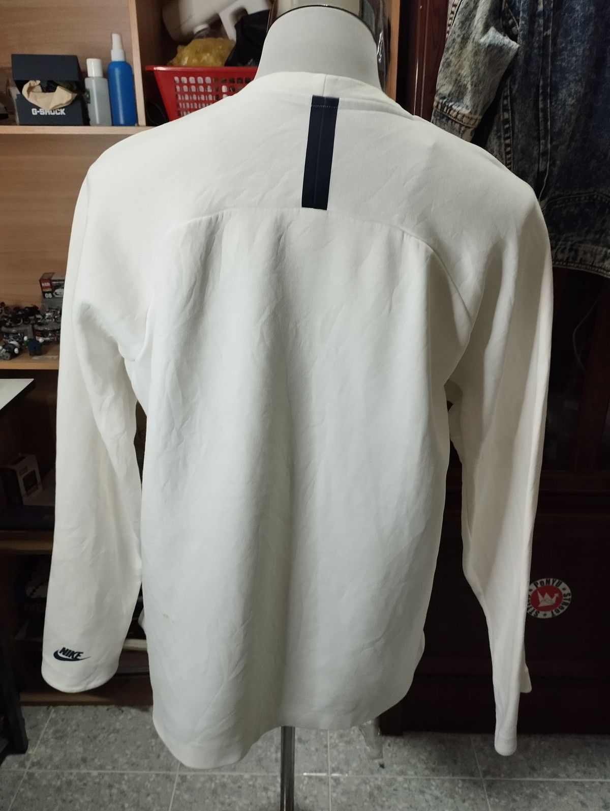 Nike × Vintage White Nike Sweatshirt L Size US L / EU 52-54 / 3 - 4 Thumbnail