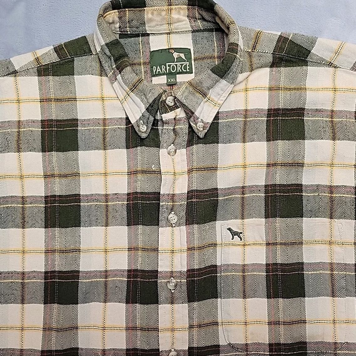 Lumberjack VINTAGE ParForce Shirt Men 2XL Green Plaid Flannel Lumberjack Cabin Retro Casual Shirt Men XS? Size US XXL / EU 58 / 5 - 3 Thumbnail