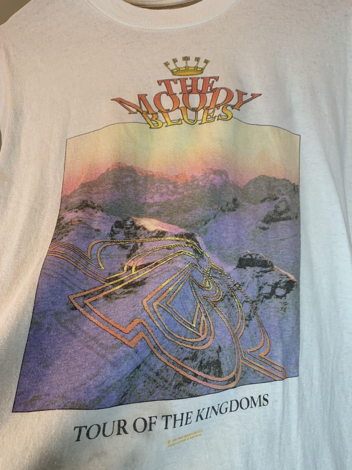 Band Tees × Brockum × Vintage *RARE* Vintage 1991 Moody Blues Tour Of The Kingdoms T-Shirt Size US L / EU 52-54 / 3 - 3 Thumbnail