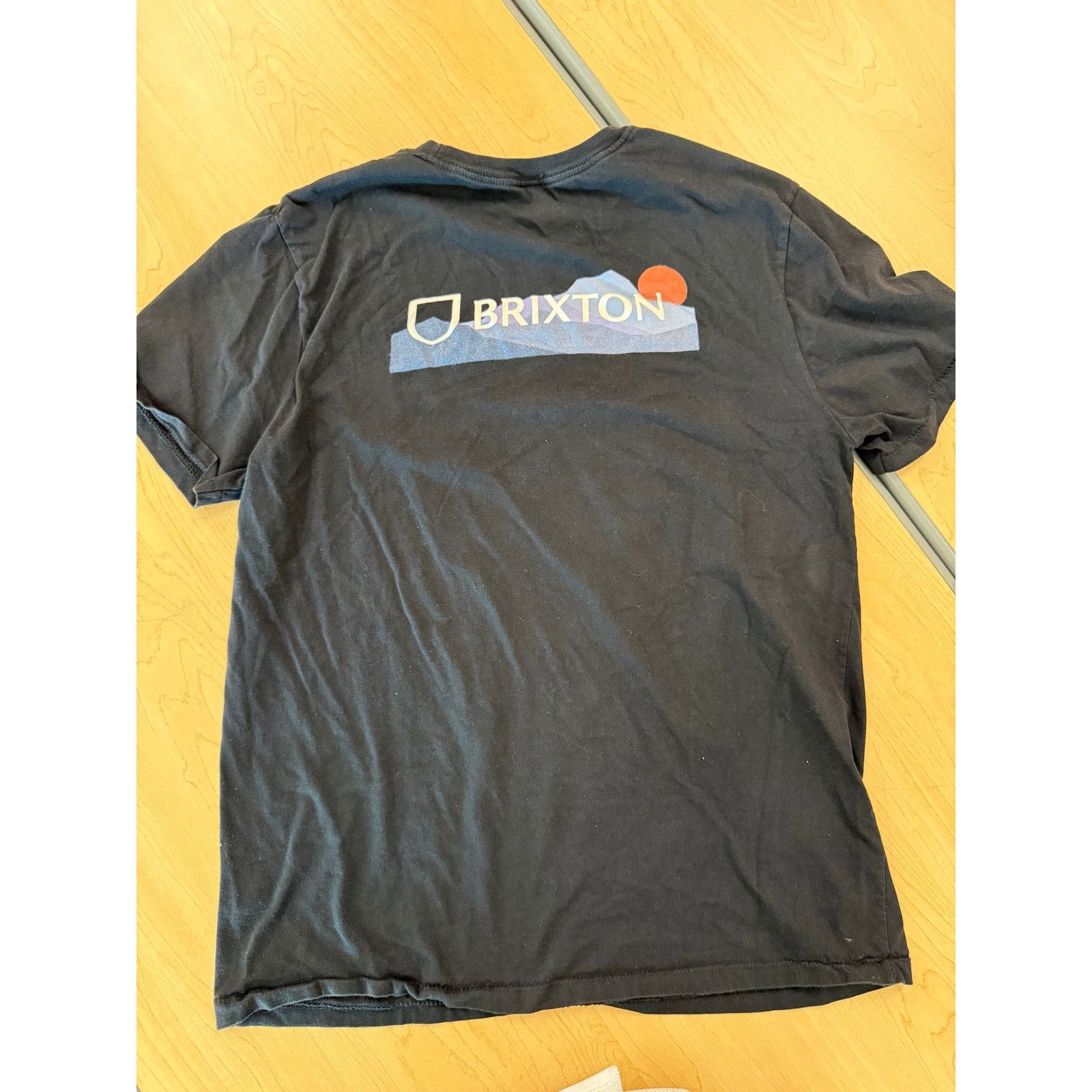 Brixton Brixton Black Organic Cotton Graphic T-Shirt Size L Size US L / EU 52-54 / 3 - 3 Thumbnail