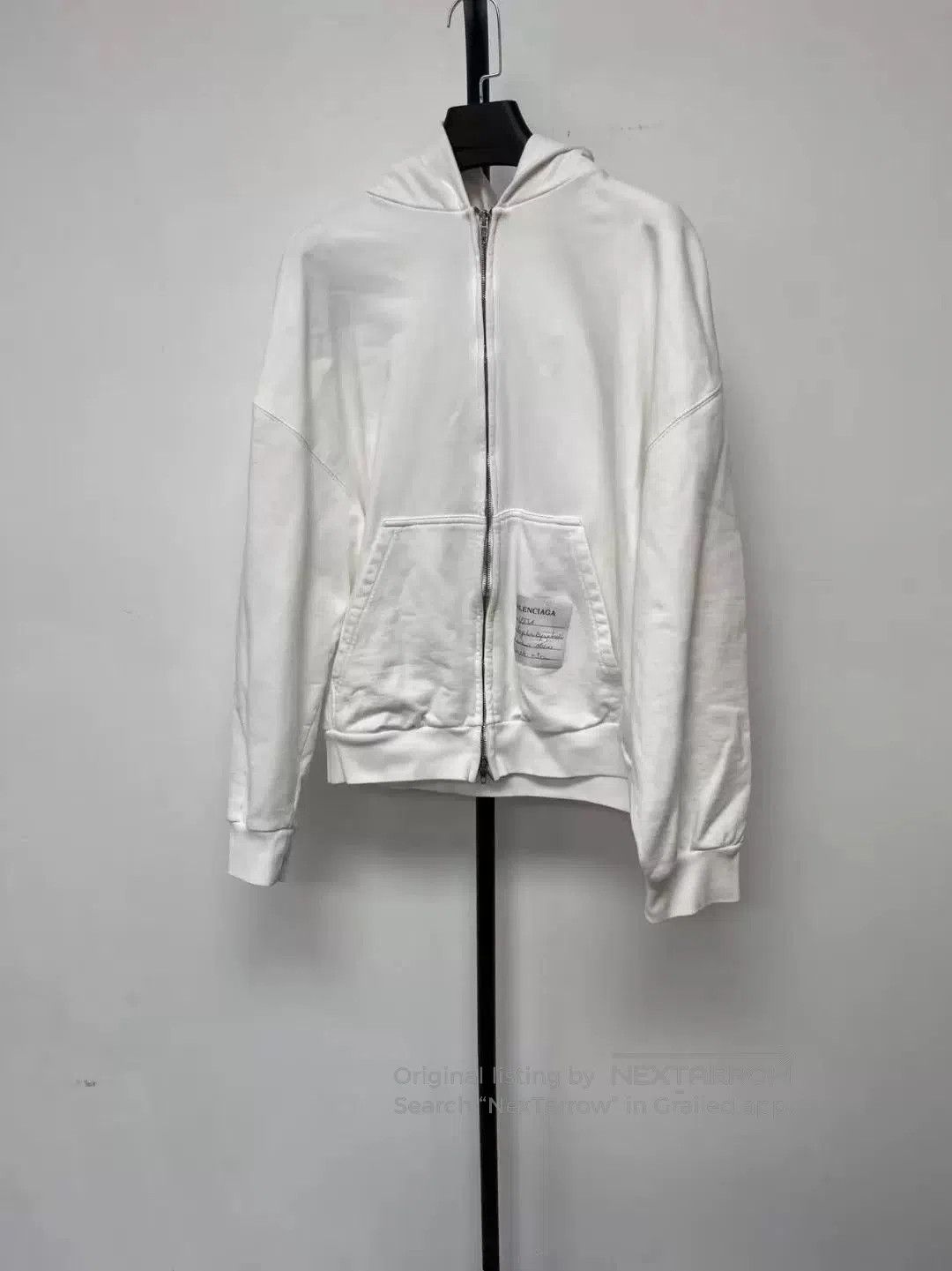 Balenciaga balenciaga white hoodie sweatshirt size small. Size US S / EU 44-46 / 1 - 1 Thumbnail