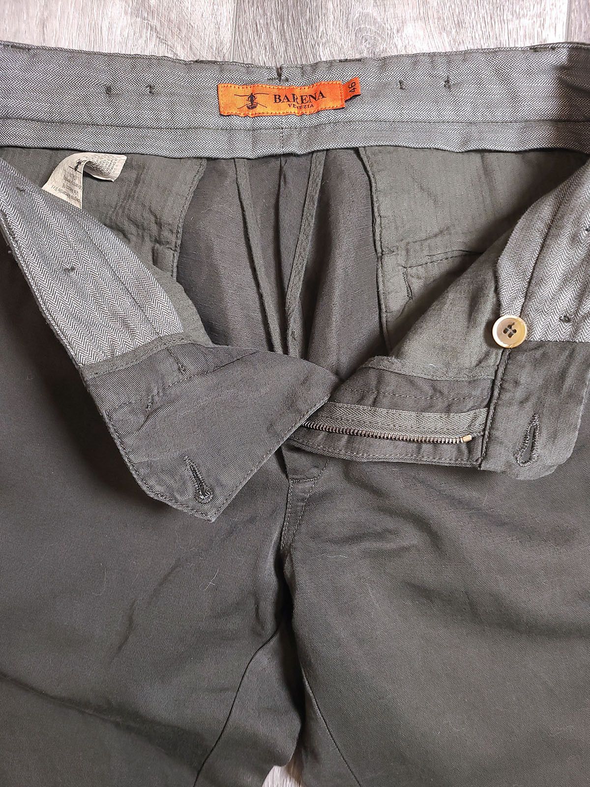 Barena Barena Venezia Cotton Trousers Dark Olive Green 46 Size US 30 / EU 46 - 3 Thumbnail