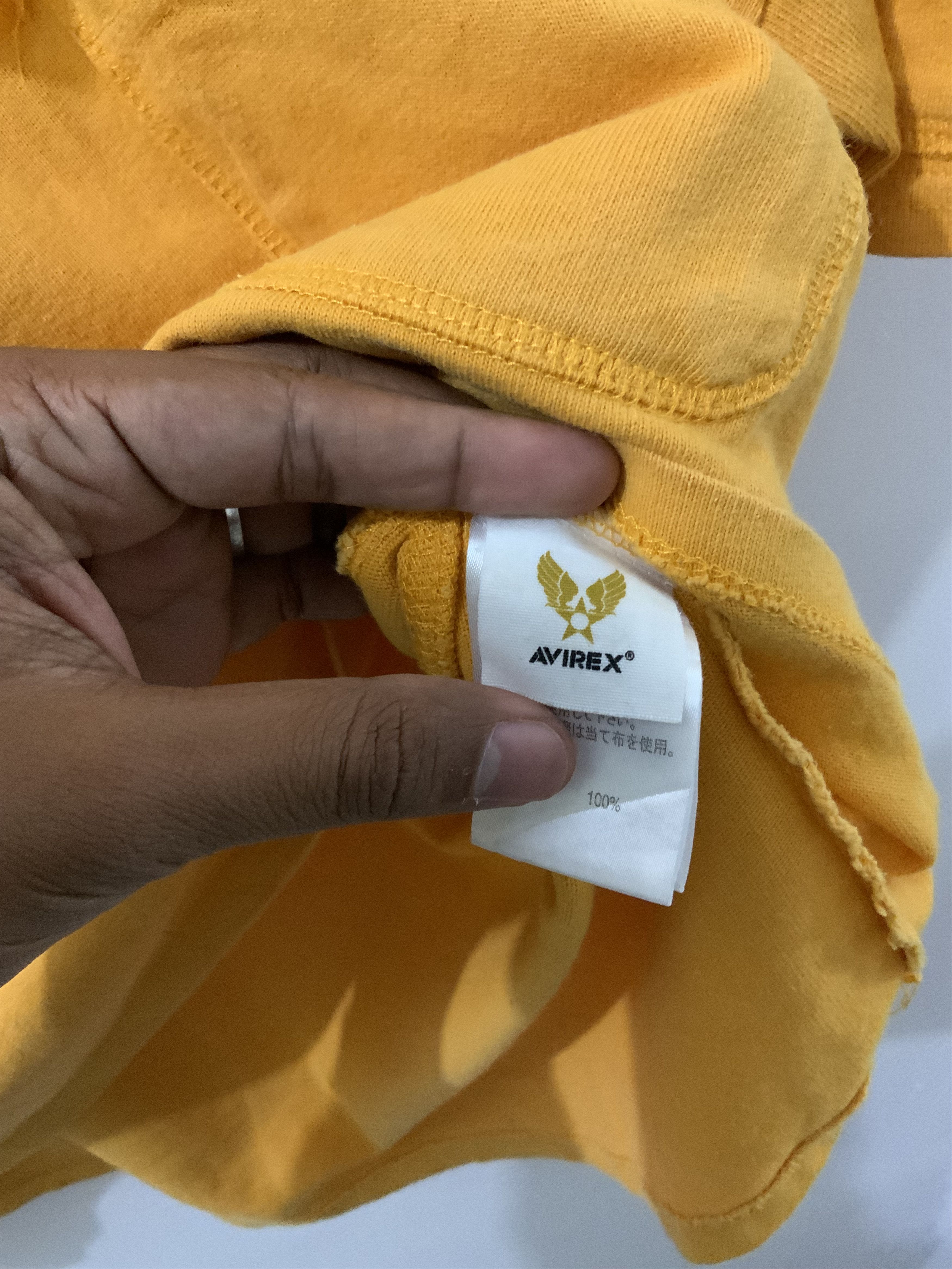 Avirex Avirex MFG Yellow Embroidered with chest pocket Tee Size US M / EU 48-50 / 2 - 14 Thumbnail