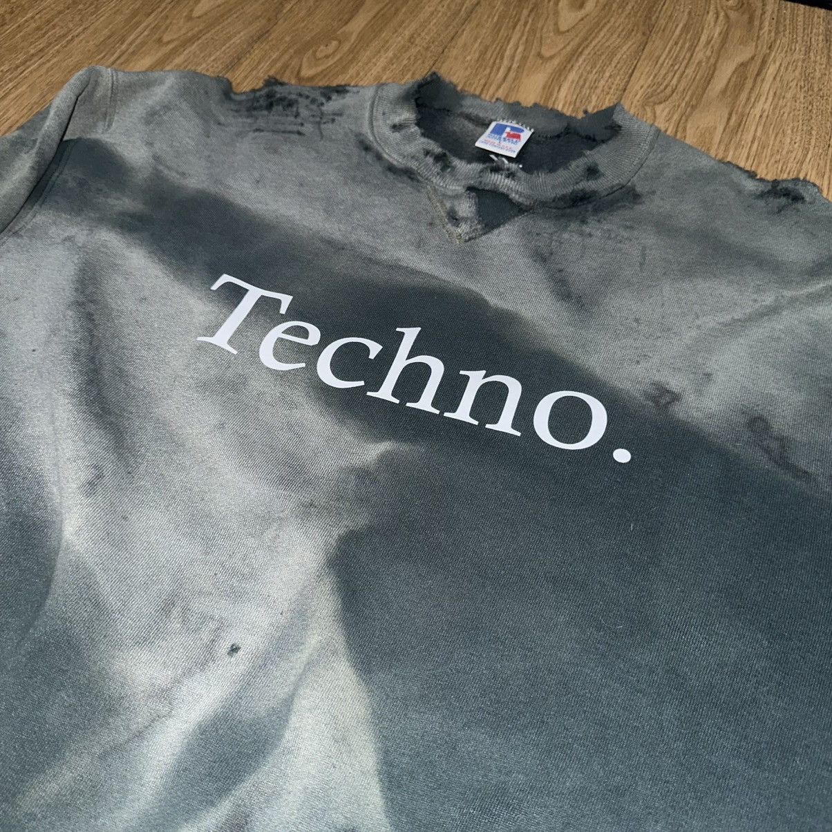 If Six Was Nine × Le Grande Bleu (L.G.B.) Techno Thrashed sweatshirt sunfaded Size US L / EU 52-54 / 3 - 2 Thumbnail