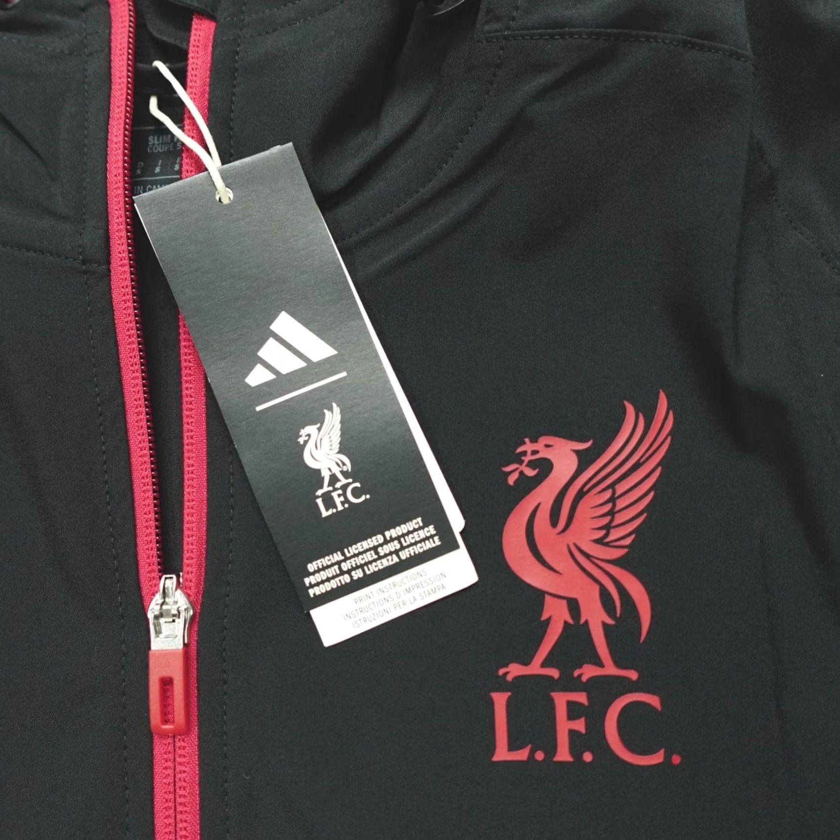 Adidas Adidas Liverpool Tiro 25 Competition Vis Tech Travel Jacket S Black Mens Jacket Size US S / EU 44-46 / 1 - 3 Thumbnail