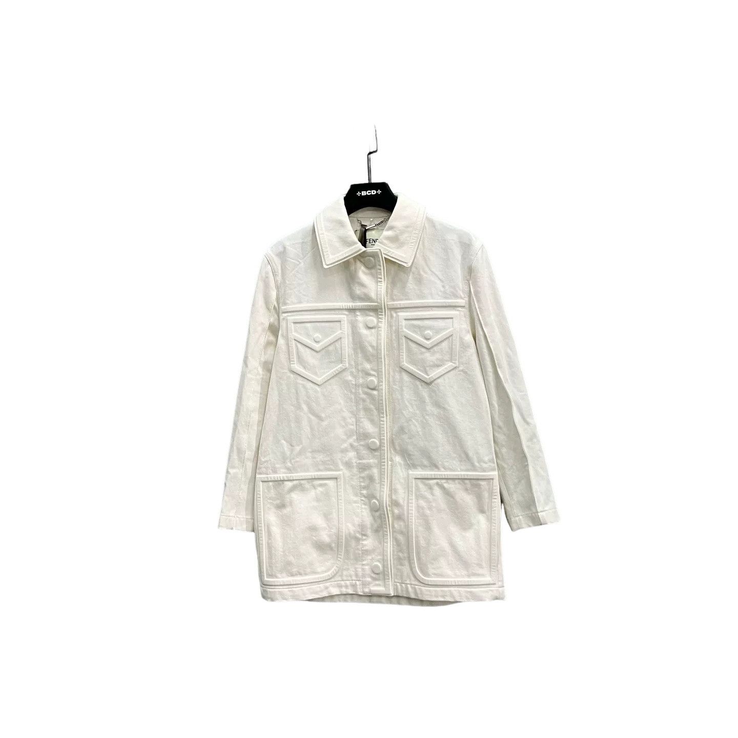 Fendi Fendi Off-White Denim Jacket IT 38 Size XS / US 0-2 / IT 36-38 - 1 Thumbnail
