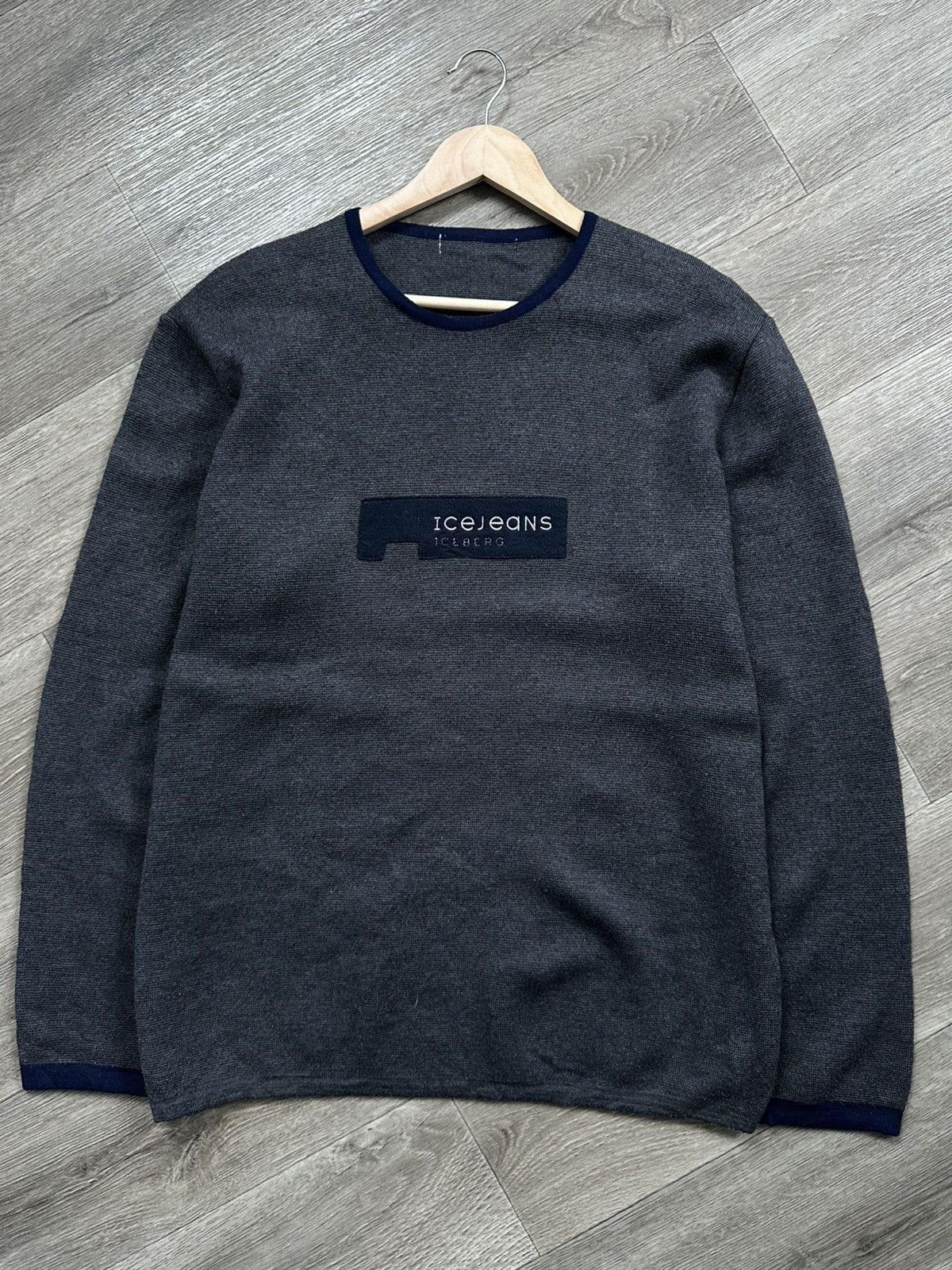 Iceberg 🫧ICEBERG WOOL SWEATERS ICE JEANS MADE IN ITALY Size US L / EU 52-54 / 3 - 2 Thumbnail