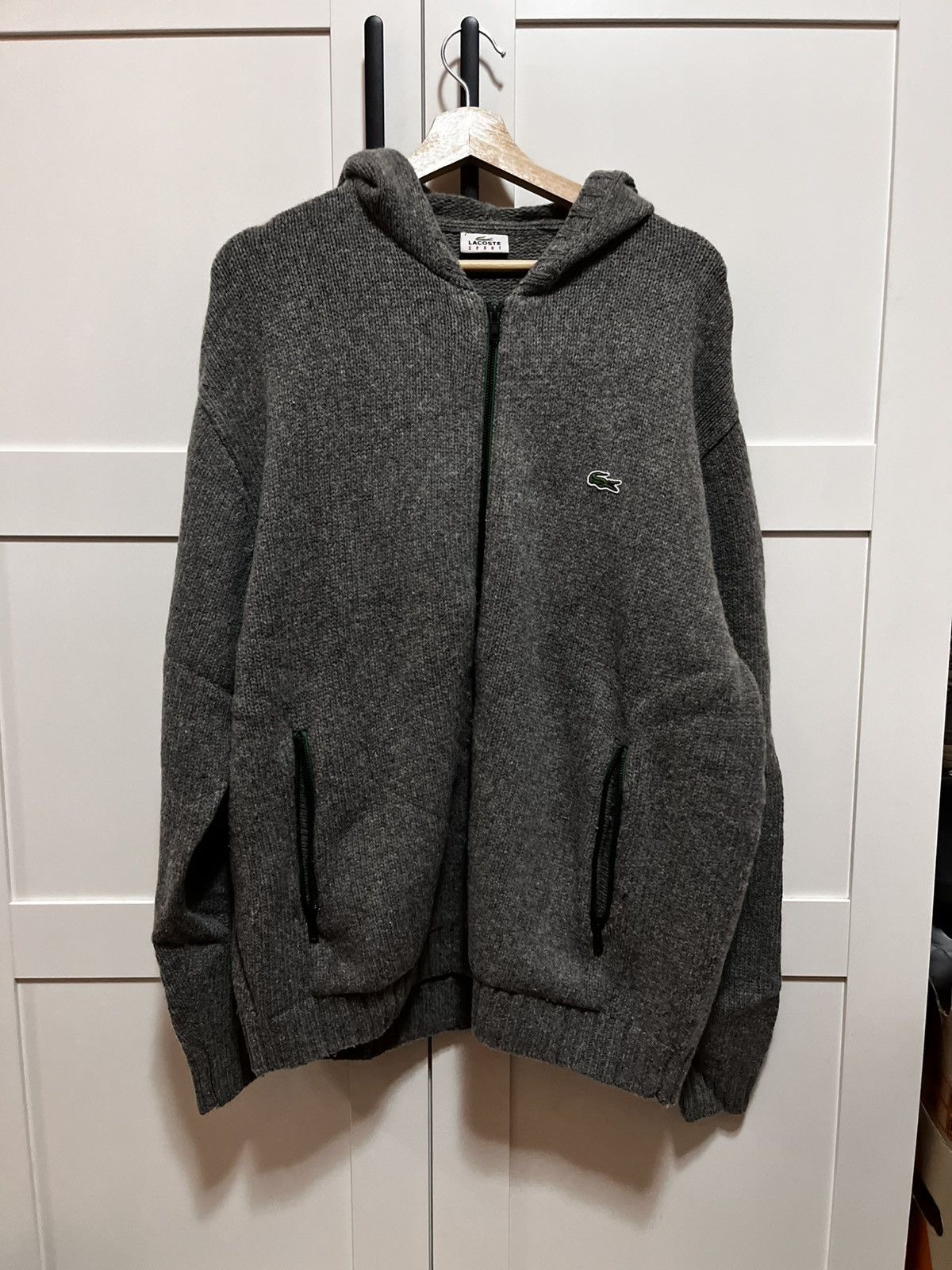 Lacoste Lacoste Knit Hoodie Jacket Size US L / EU 52-54 / 3 - 1 Thumbnail