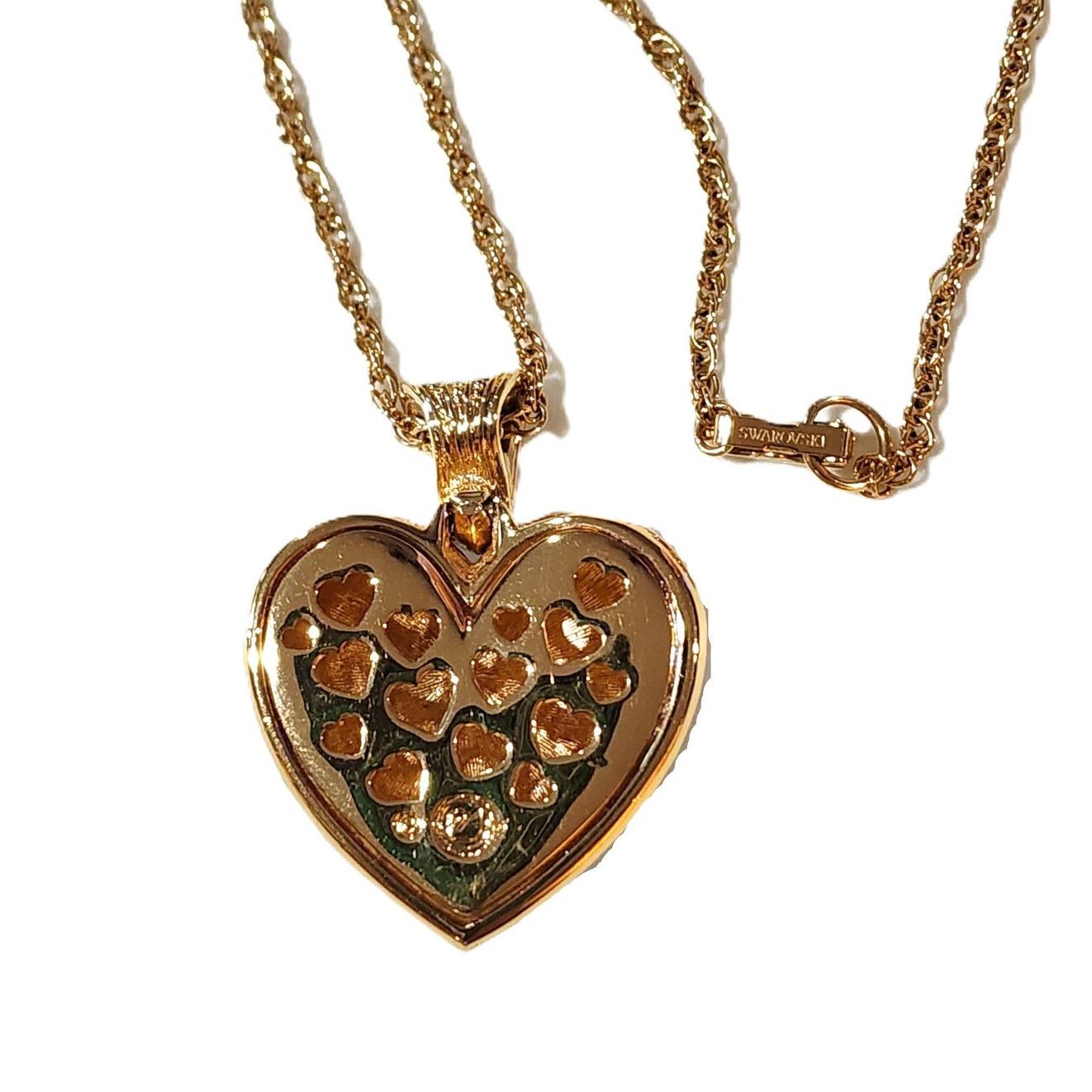 Swarovski Swarovski Crystal Puffy Pave Heart Rope Necklace Retired Size ONE SIZE - 5 Thumbnail
