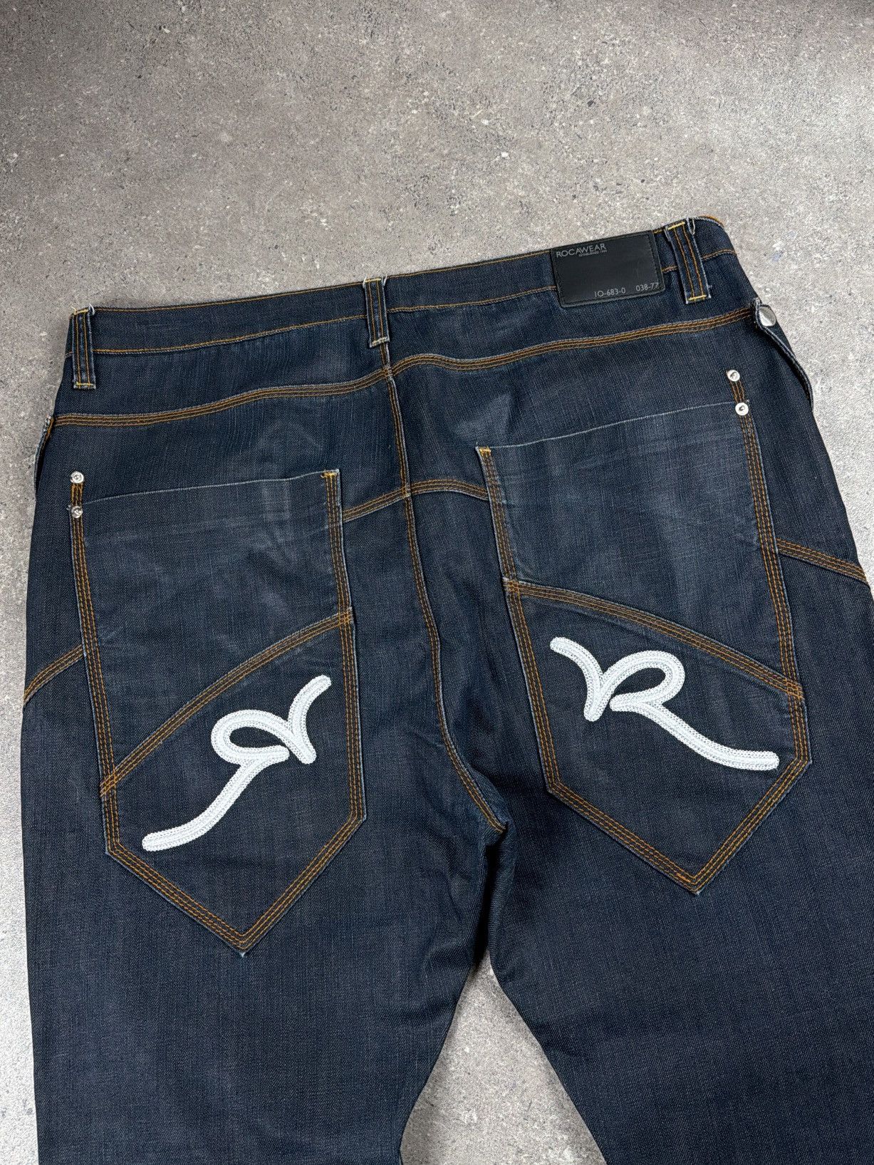 Rocawear Crazy vintage y2k rocawear baggy faded evisu style jeans Size US 38 / EU 54 - 3 Thumbnail