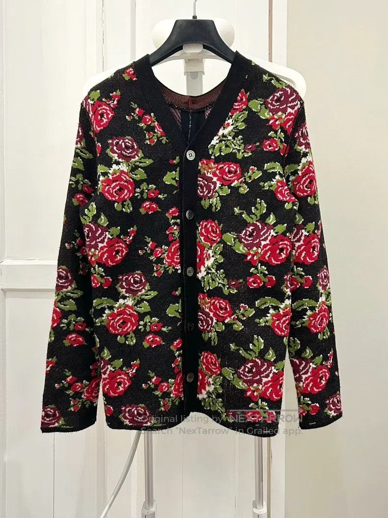 Comme des Garcons Comme des Garcons Mainline floral double-sided sweater car Size S / US 4 / IT 40 - 2 Thumbnail