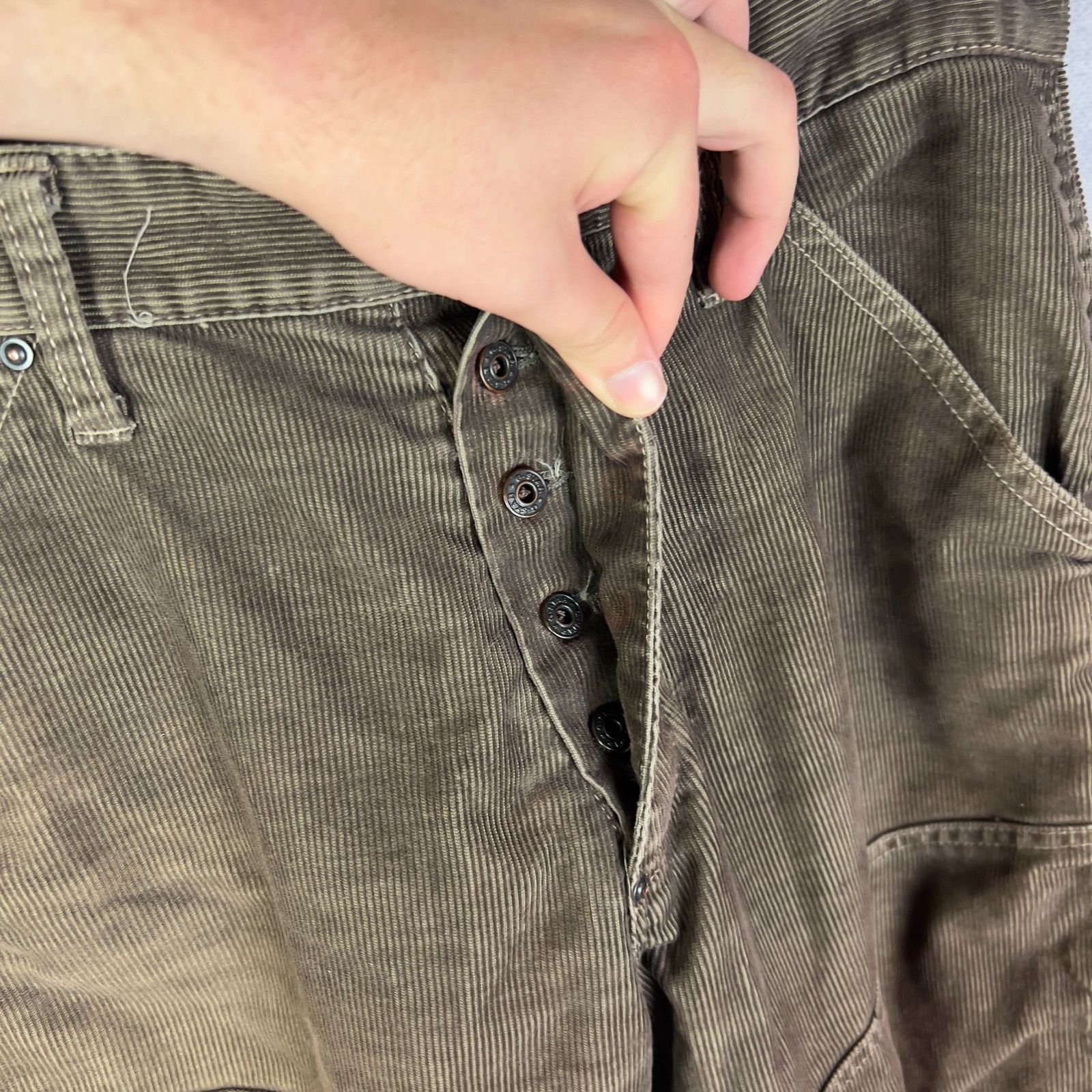 G-Star G-Star Double Knee Pants Corduroy Brown Men's Size 31 ` Size US 31 - 5 Thumbnail