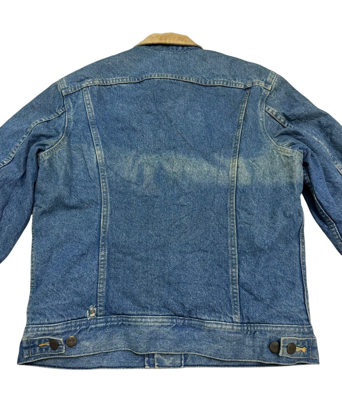 Lee Vintage Distressed Lee Raiders Sherpa Denim Jacket Size US S / EU 44-46 / 1 - 9 Thumbnail