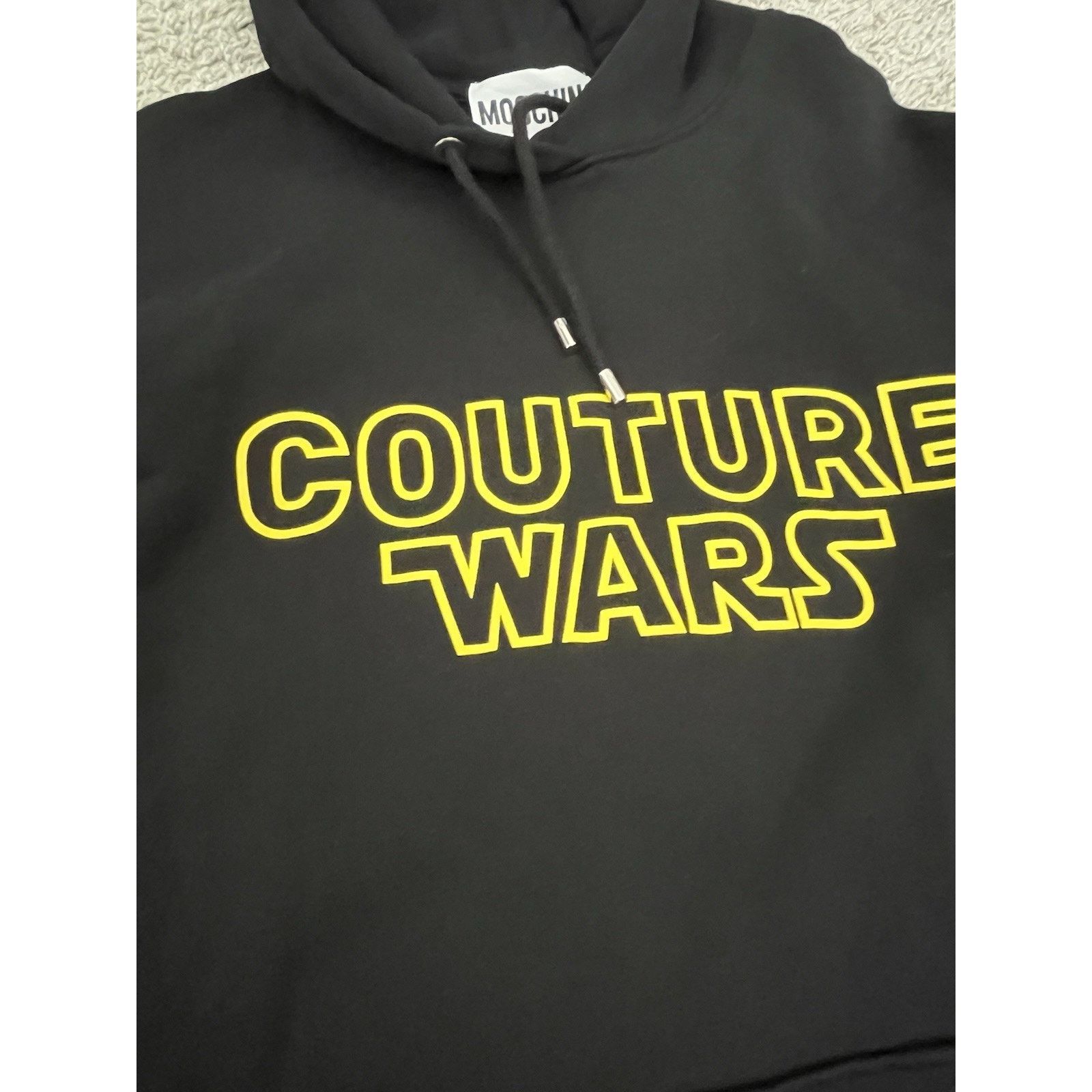 Moschino Moschino Couture Wars Hoodie W US 4 Black Star Wars Longline Size S / US 4 / IT 40 - 6 Thumbnail