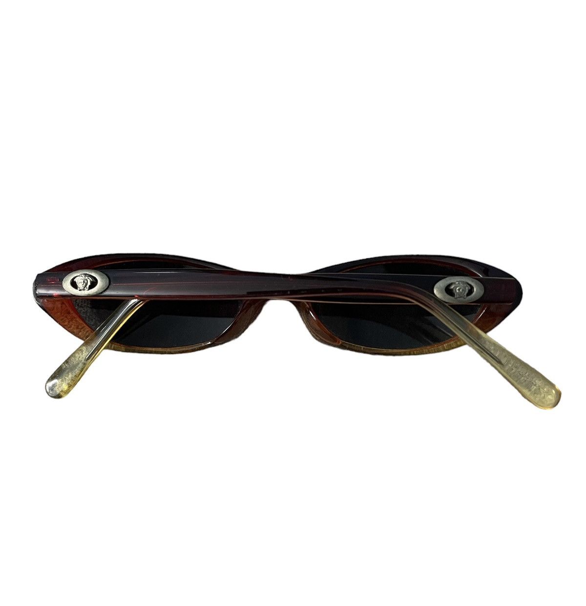 Versace 90s Gianni Versace Oval Cat Eye Frame With Medusa Logo Size ONE SIZE - 4 Thumbnail