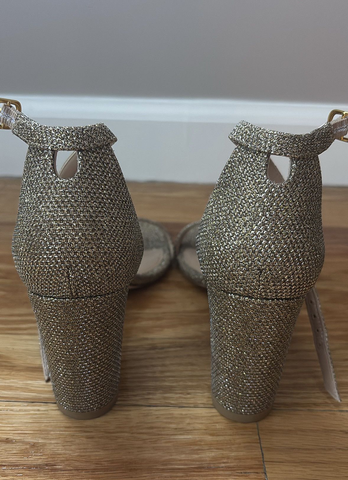 Stuart Weitzman Stuart Weitzman Babette Metallic Ankle-Strap Sandals Size US 6.5 / IT 36.5 - 6 Thumbnail