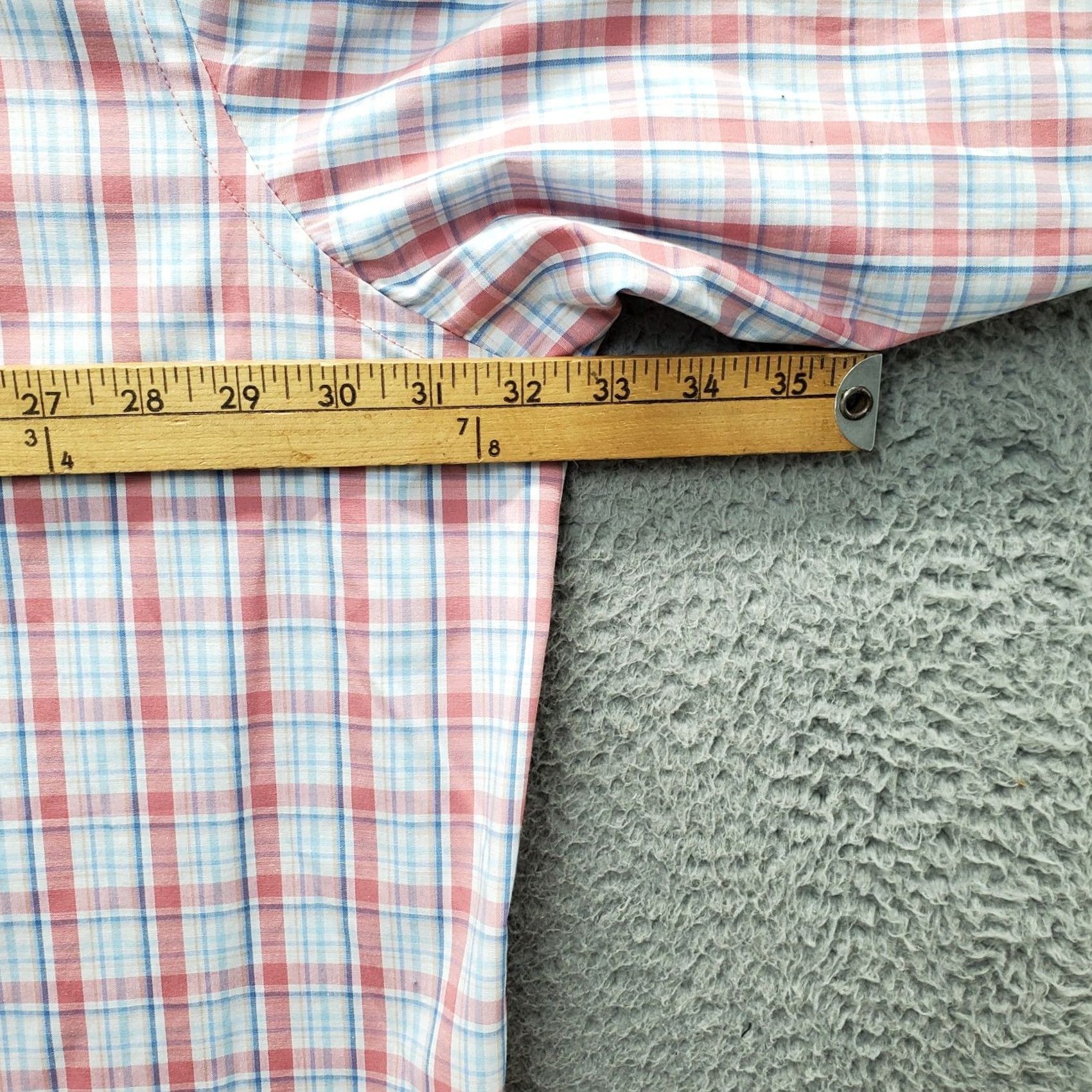 Izod IZOD Button-Down Shirt Mens 4XB Multi Plaid Woven Stretch Comfort Long Sleeve Mens Size: 4XB: Mens Size 4XB: Multicolor Plaid Shirt Size US XXL / EU 58 / 5 - 4 Thumbnail