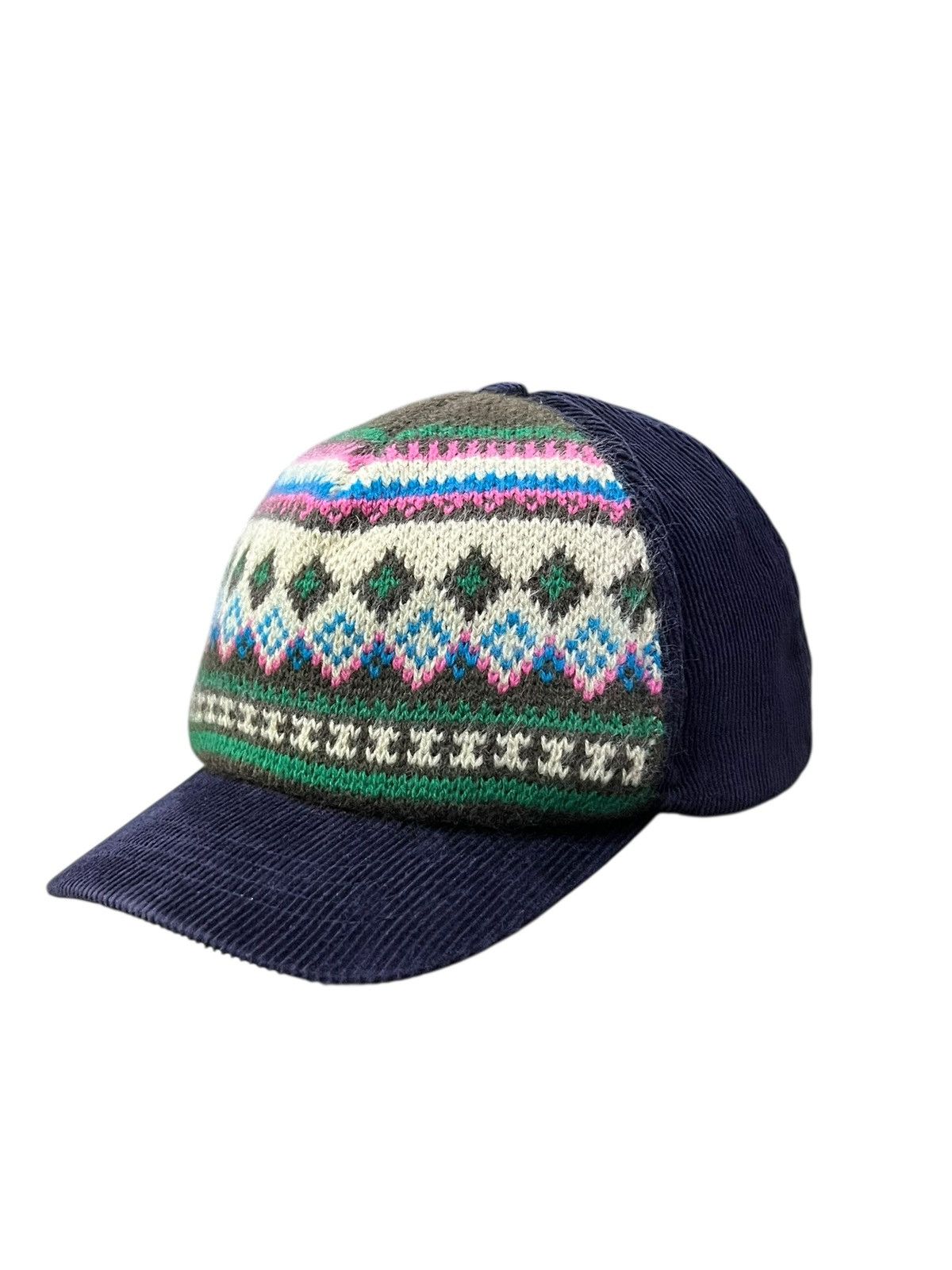 Beams Plus Vintage Beams Heart Hybrid Knitted Corduroy Short Brim Hat Size ONE SIZE - 1 Thumbnail